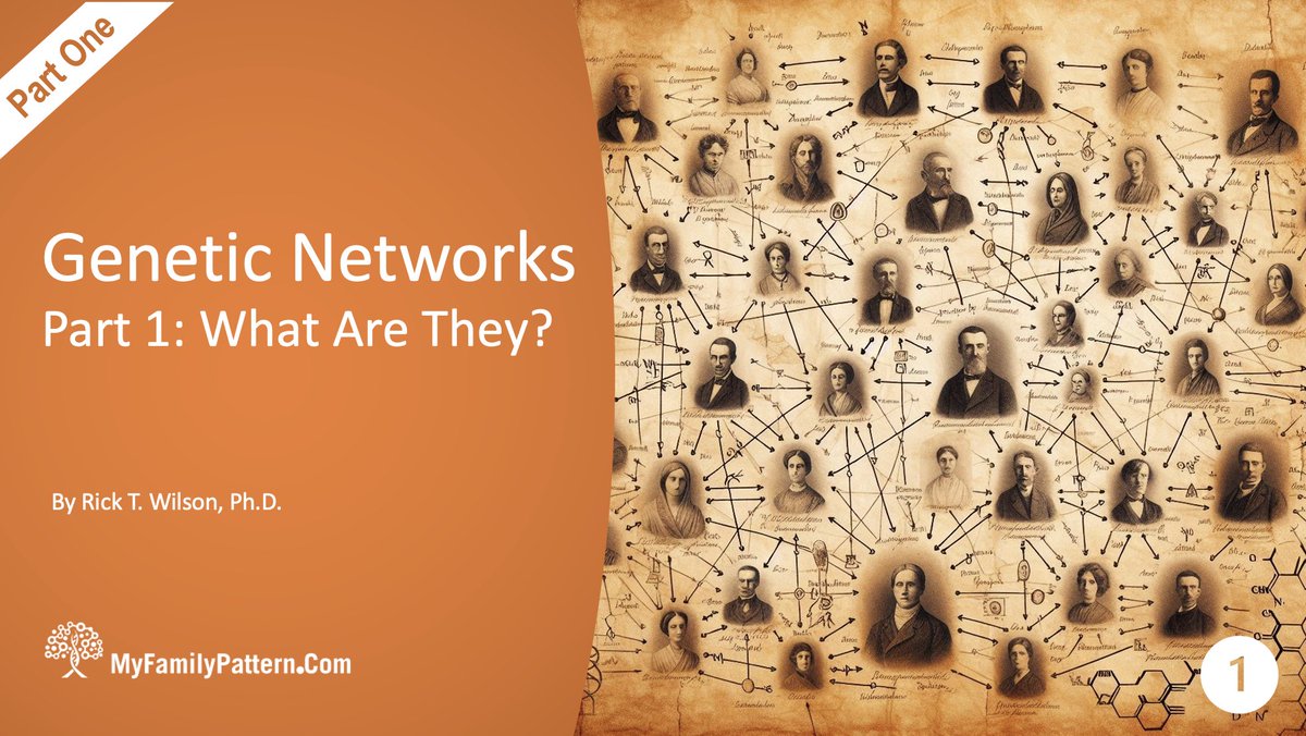 MyFamilyPattern's tweet image. In the 7-part series, learn how to efficiently use genetic networks for your autosomal DNA matches to discover unknown ancestors and break down brick walls. myfamilypattern.com/geneticnetwork…