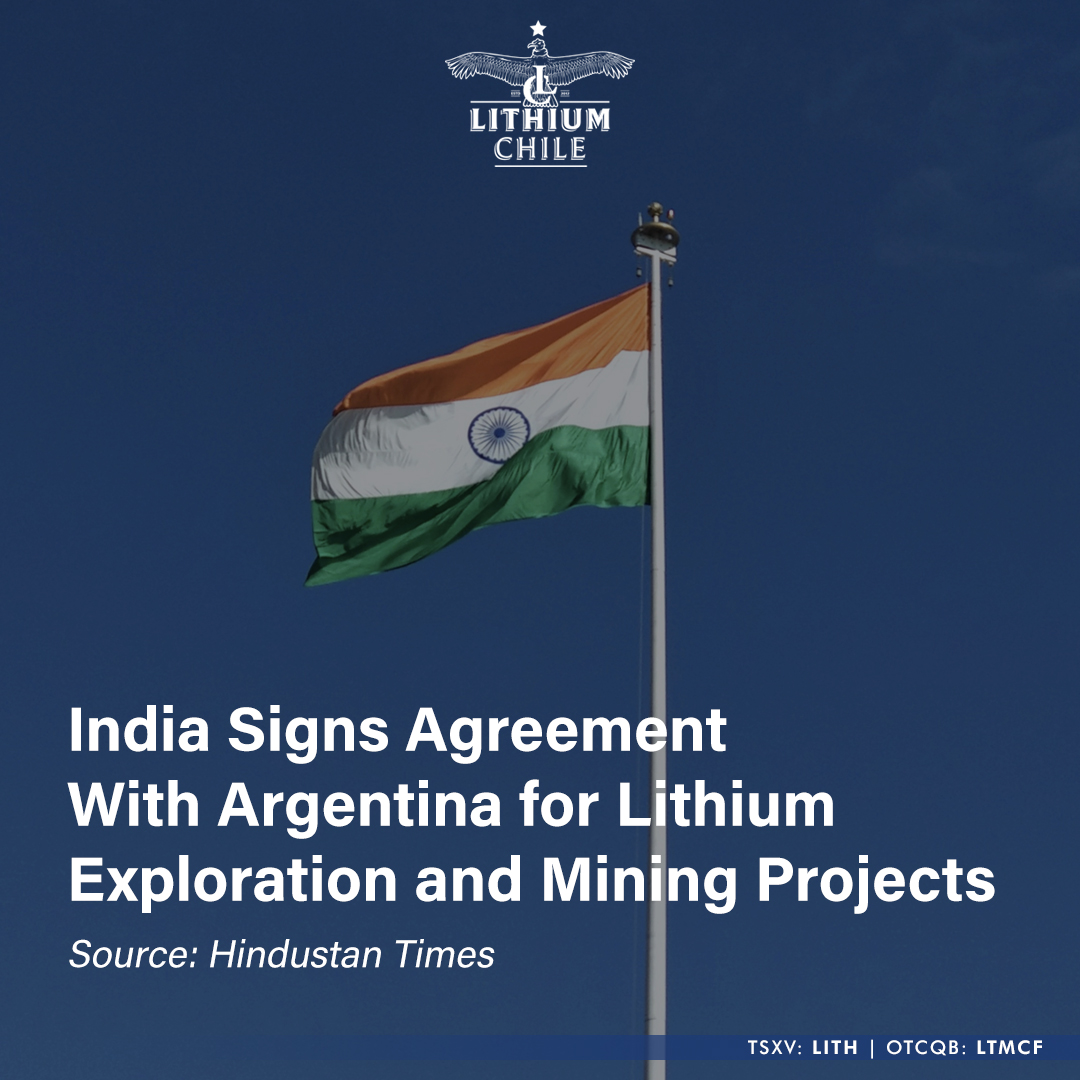 ChileLithium's tweet image. A new potential demand sector for our flagship Arizaro Project in Argentina has arrived. Earlier this year, India signed an agreement with Argentina for #lithiumexploration.  

Read the news article: hindustantimes.com/cities/delhi-n…

#Lithium #CriticalMinerals #LithiumMarket…