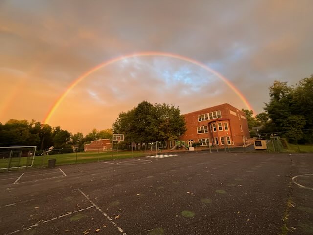 What a beautiful rainbow over Tatem! Definitely good luck! Thanks for sharing this picture Anne Kennedy.