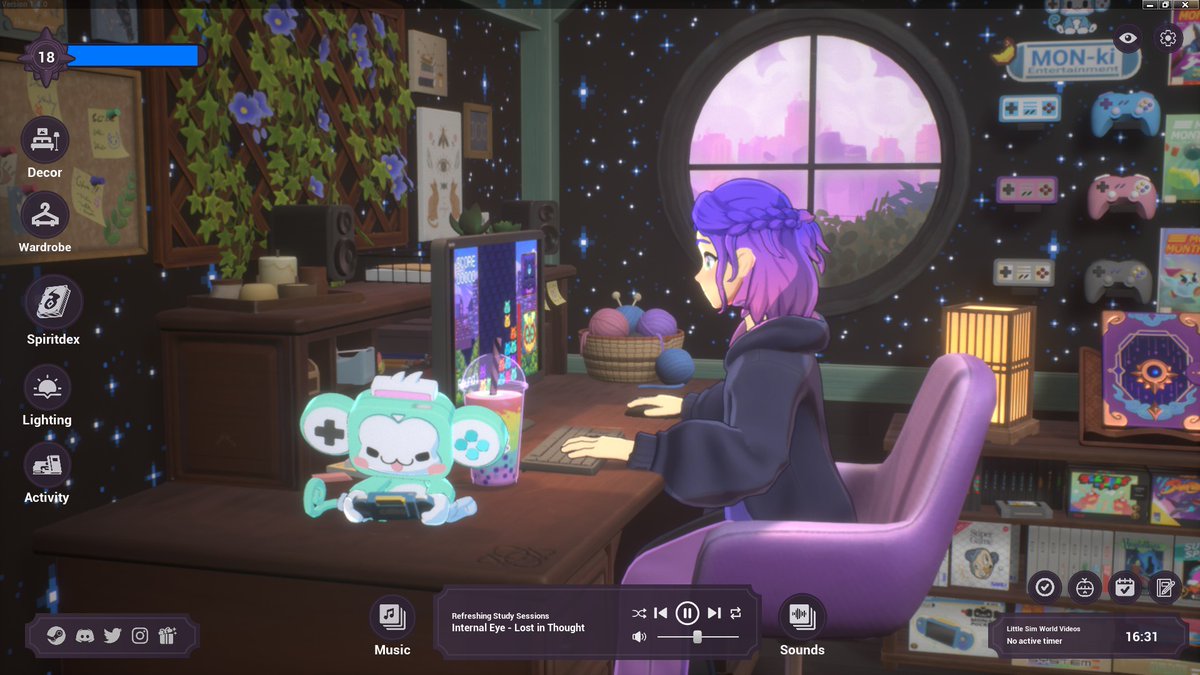 I am giving away codes for Spirit City: Lofi Sessions and today is the last day to enter! If you are interested let me know in any way you like! 

The game is currently celebrating its latest huge update with a back to school sale on Steam! 😊

 Make sure to check it out before