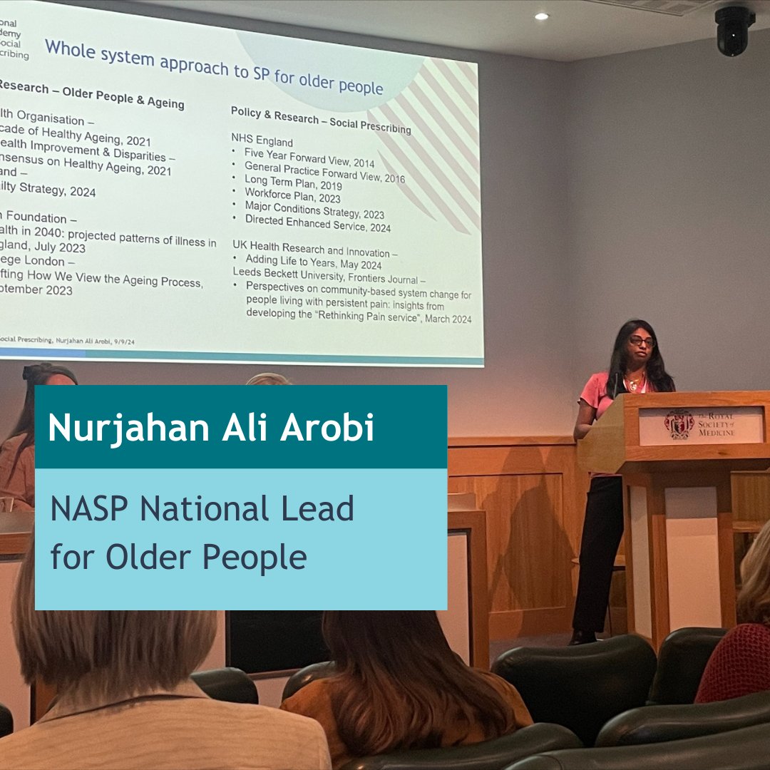 Nurjahan (@NAliArobi) describes our cultural pessimism about ageing and the knock-on impact of poverty. Social prescribing can give older people agency and new connections, skills and access to services

"It's benefitting so many people in so many different ways"

<a href="/RoySocMed/">The Royal Society of Medicine</a>