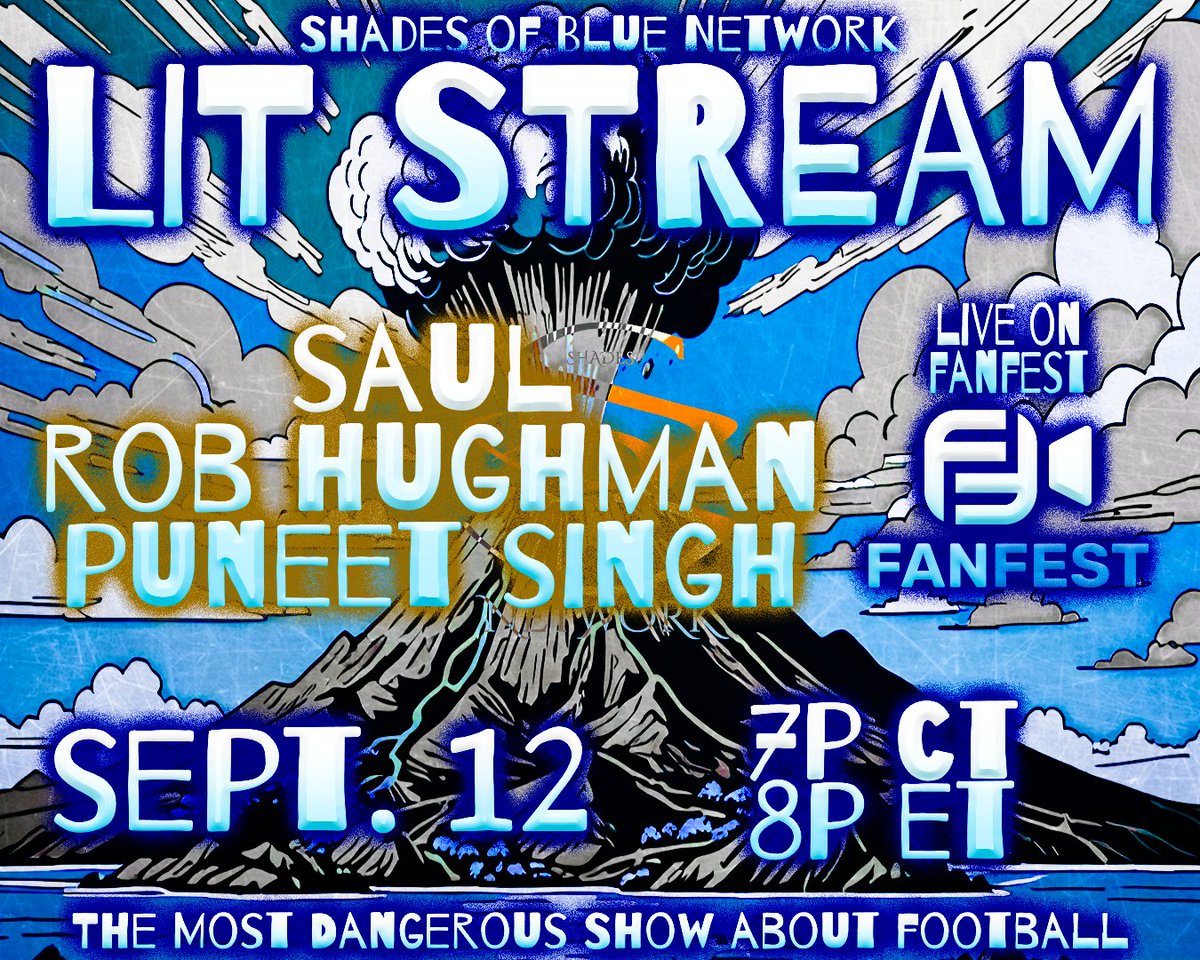 Most Comprehensive MCFC/MCWFC podcast (@shadesofbluenw) on Twitter photo <a href="/ITC_Pod/">Into The Channel Podcast</a> <a href="/thombomb816/">Negro Soccer Leagues Press Corps</a> @crunkphoenix <a href="/SheaButterFC/">The Shea Butter FC Podcast</a> <a href="/aeroastrofc/">deepti</a> <a href="/MCWFC_OSC/">MCWFC OFFICIAL SUPPORTERS CLUB</a> <a href="/Nichollsodeon/">Marc 🇹🇹</a> <a href="/trebtracy/">Treb - trebtracy.bsky.social</a> <a href="/CorrSports/">Charlie Corr</a> 9/12 Thursday night LIT Stream on @FanFestLive
3 guests (<a href="/BitterandBlue1/">Bitter and Blue</a>, <a href="/BackYardFooty/">BYF</a>, & <a href="/puneetsingh/">Puneet</a>) join one at a time to talk anything ⚽️ related. No topic off topic and no PG content over here! Pull up and lock in🫡
🔗fanfest.show/mancity/?fanfe…
<a href="/LandoMartine/">Lando</a> <a href="/ITC_Pod/">Into The Channel Podcast</a> <a href="/thombomb816/">Negro Soccer Leagues Press Corps</a> @crunkphoenix <a href="/SheaButterFC/">The Shea Butter FC Podcast</a> <a href="/aeroastrofc/">deepti</a> <a href="/MCWFC_OSC/">MCWFC OFFICIAL SUPPORTERS CLUB</a> <a href="/Nichollsodeon/">Marc 🇹🇹</a> <a href="/trebtracy/">Treb - trebtracy.bsky.social</a> <a href="/CorrSports/">Charlie Corr</a> 9/12 Thursday night LIT Stream on @FanFestLive
3 guests (<a href="/BitterandBlue1/">Bitter and Blue</a>, <a href="/BackYardFooty/">BYF</a>, & <a href="/puneetsingh/">Puneet</a>) join one at a time to talk anything ⚽️ related. No topic off topic and no PG content over here! Pull up and lock in🫡
🔗fanfest.show/mancity/?fanfe…
<a href="/LandoMartine/">Lando</a>