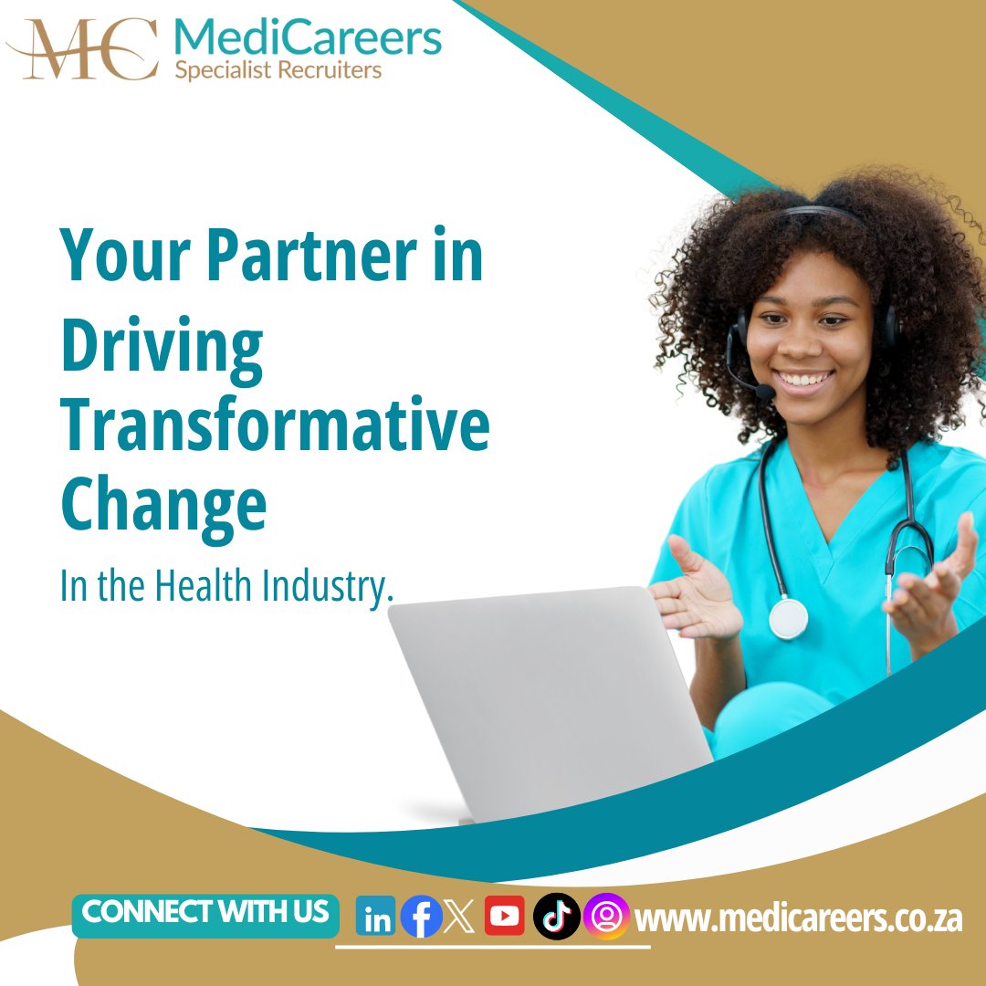 MediSkills's tweet photo. At Medi Careers, we collaborate with healthcare organizations to attract top talent and build dynamic teams capable of navigating and leading the future of healthcare.
#MediCareers #HealthcareTransformation #HealthcareRecruitment #phamaceutical #Medicalequipment #medicaldevices https://t.co/0eJQdh4L2b