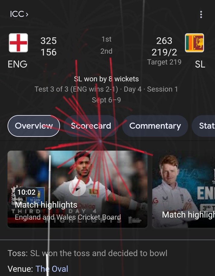 Shaikhaziii's tweet image. Proud Moment for Sri Lanka 🇱🇰 🔥
They have beaten England in England after 3730 Days 👀
#ENGvsSL