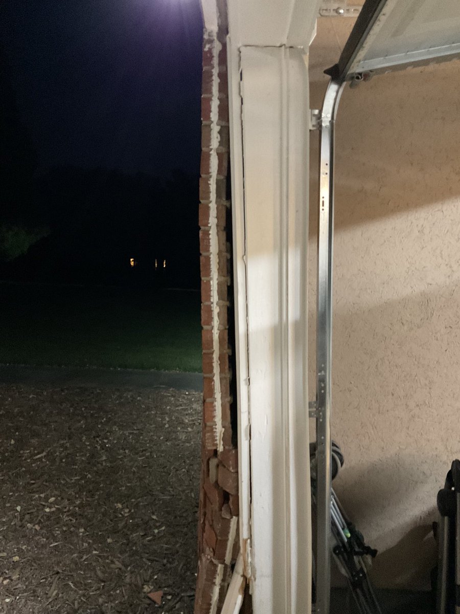 khard52's tweet photo. When the @Walmart grocery delivery driver drives into our house at 8:30 pm and the response from the customer service representative supervisor  is, “@Walmart groceries didn’t drive into your house, the driver did.” Do better @Walmart! https://t.co/VYySKozyfg