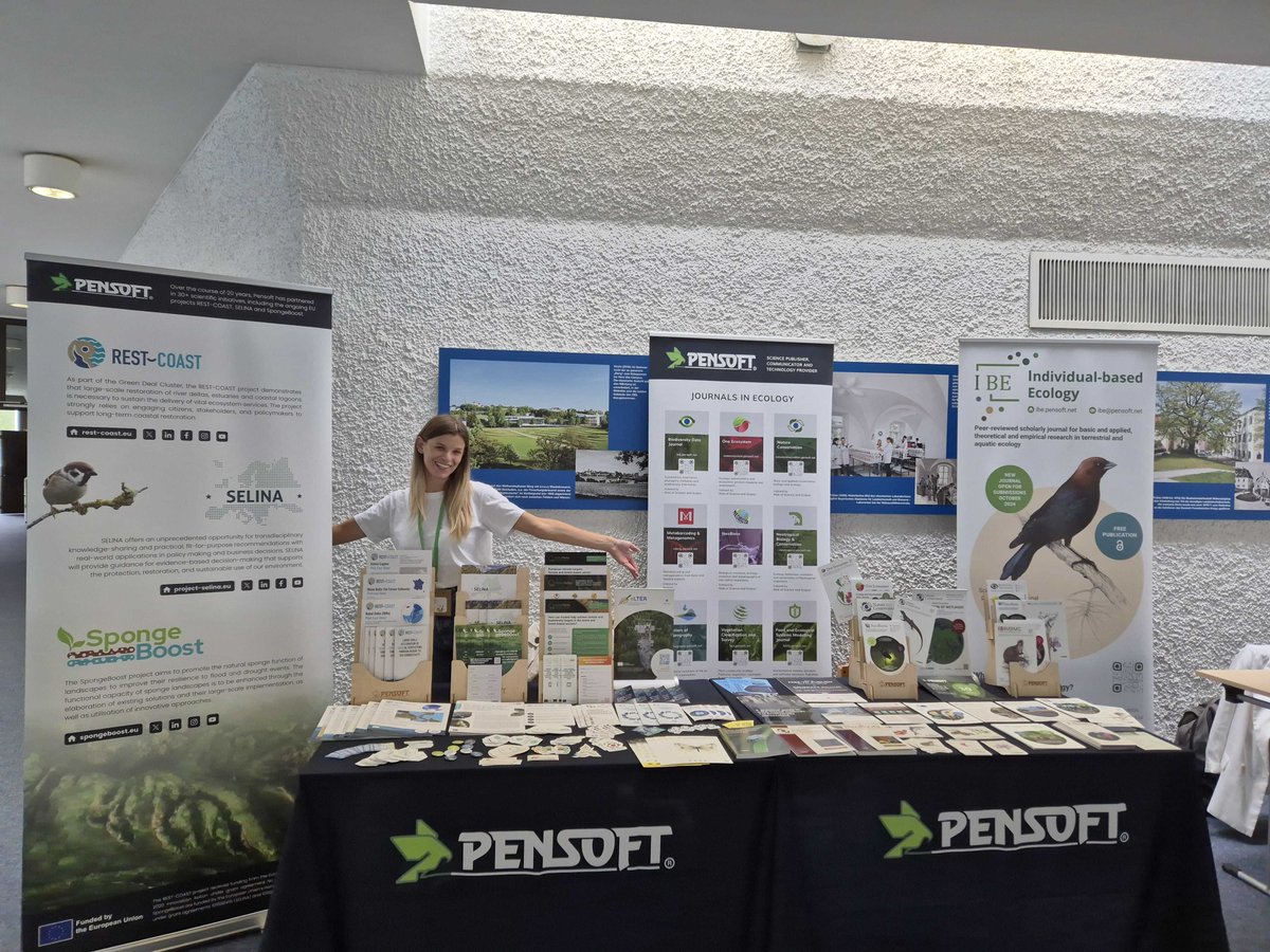 Pensoft's tweet photo. 😋This week, our team is attending @GfoeSoc's annual meeting #GfÖ2024 in Freising 🇩🇪!

👋We invite delegates to visit our stand to learn about our #openaccess journals in #ecology &amp; #biodiversity, #scholarlypublishing services and #Horizon-funded projects we are part of! https://t.co/a09TyjcjPU