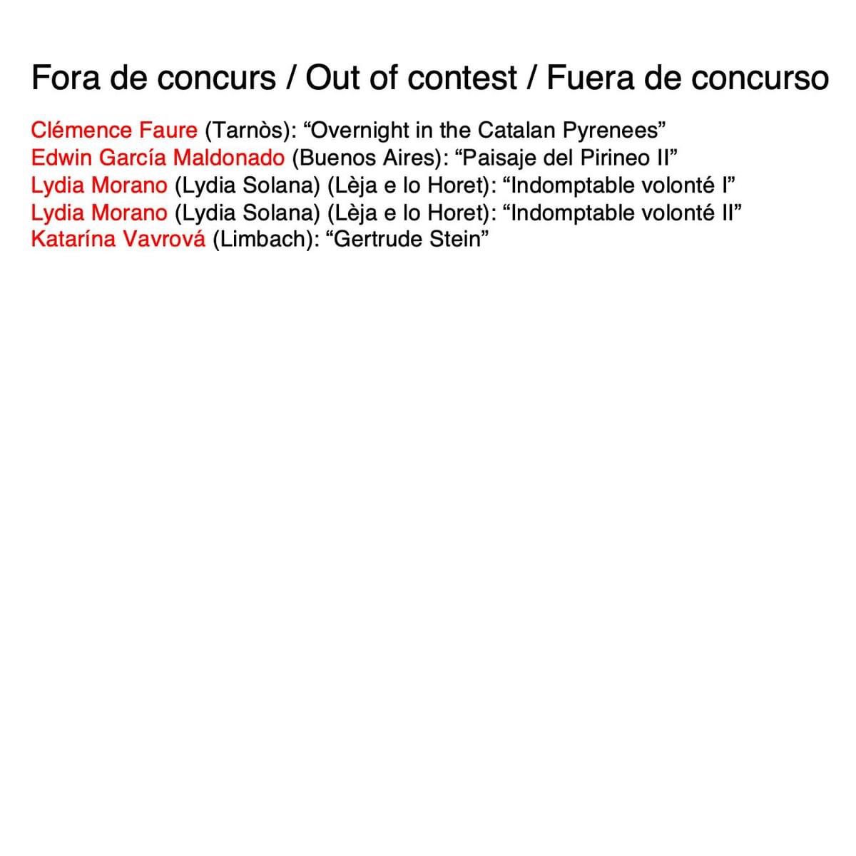 aida_les's tweet photo. Relació de les obres seleccionades i fora de concurs de la 5a convocatòria d'"Hommage à trois" https://t.co/tJpwydkfWm