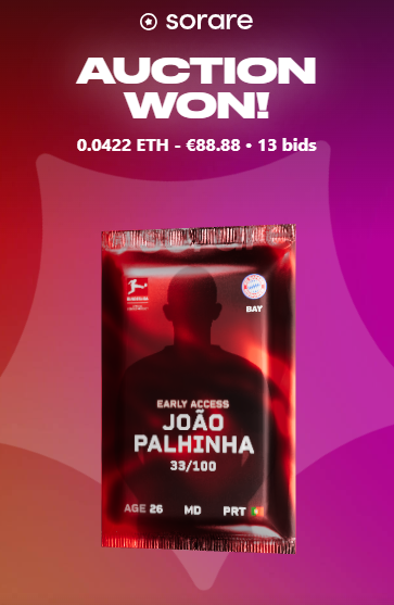 Can't wait to see him cook!🤝
#Sorare