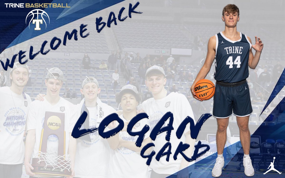 TrineThunderMBB's tweet photo. Welcome back Logan Gard! The energy and enthusiasm that Logan brings to our team has led to positive strides on the court individually and within our team! @logan_gard https://t.co/dZ4XvHs5Lm