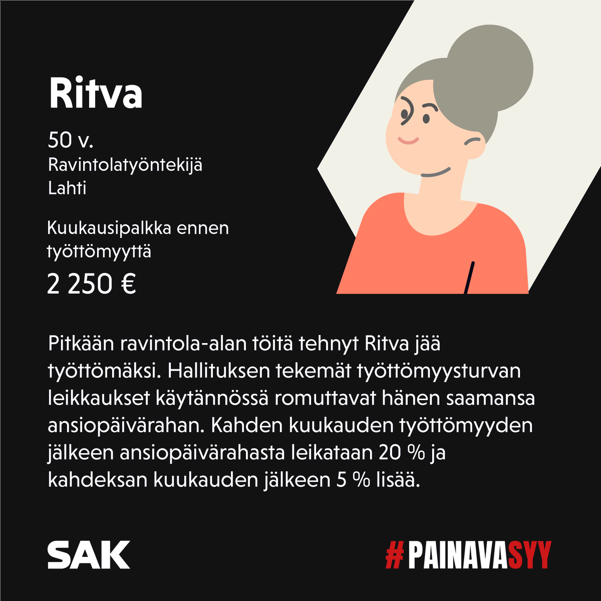 duunarit's tweet photo. Hallitus leikkaa rajusti työttömyysturvaa sitä porrastamalla. Leikkuri käy ensimmäisen kerran jo 2 kuukauden jälkeen. Laskimme, kuinka paljon porrastukset haukkaavat vuoden työttömänä olevan ansiopäivärahasta. 

🔗 Miksi esimerkkilaskelmat? https://t.co/nlDds10OUW

#PainavaSyy https://t.co/tcBtZ2LB9G