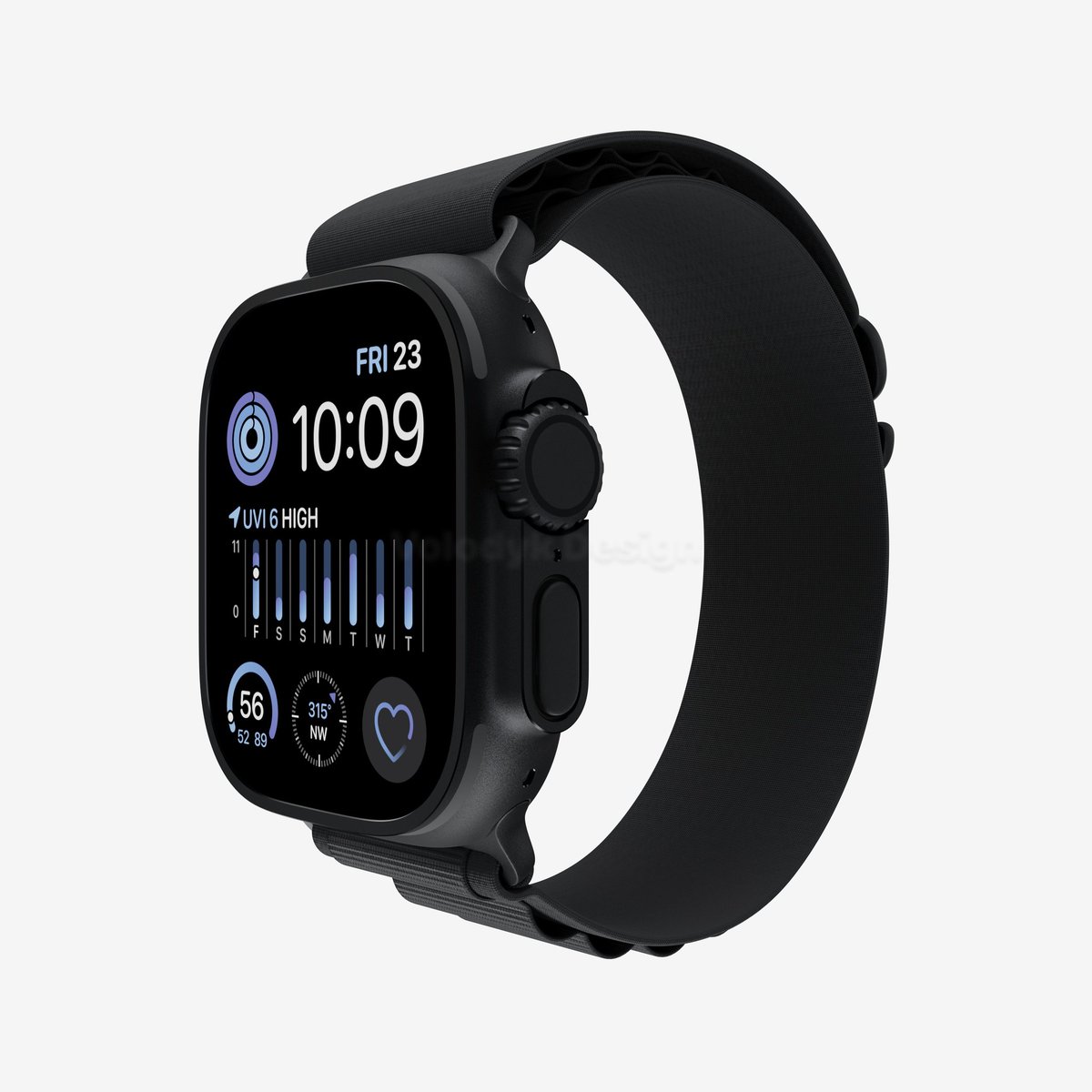 Tech_Marcell's tweet photo. According to @markgurman, it may be a long wait for the Apple Watch Ultra 3, but there is a surprise for Ultra 2 fans!

A new black color variant is coming, and it looks really beautiful!😊
 #NewColorAlert #AppleEvent #AppleWatch https://t.co/rx84hsepGD