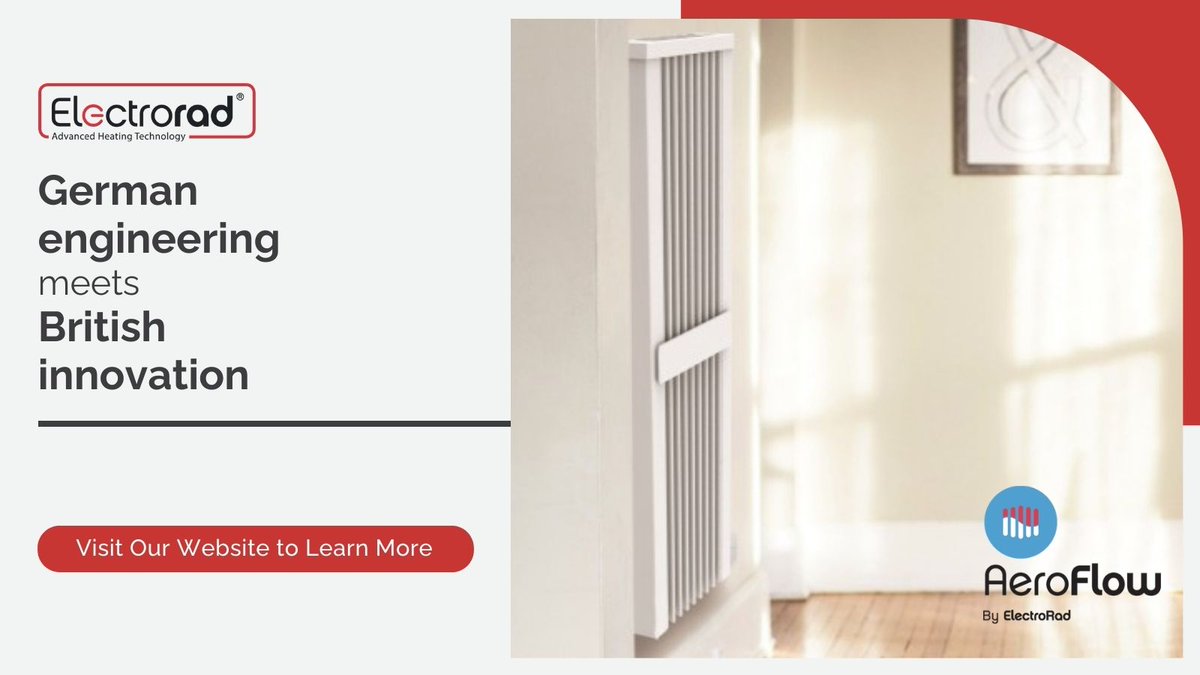 German engineering meets British innovation in the Aeroflow Vertical Electric Radiator

Powerful, efficient heating🔥💪

Check out our revolutionary electric radiators on sale at a Wholesalers near you bit.ly/aeroflow-radia…

#AeroflowRadiator #ElectricRadiators