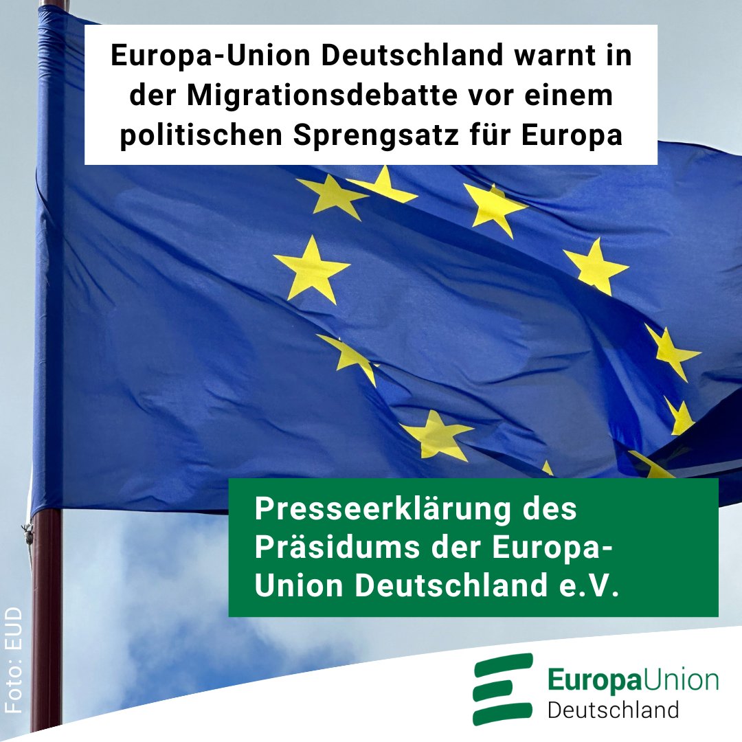 Die Europa-Union warnt in der Migrationsdebatte vor deutschen Alleingängen. Die systematische Zurückweisung von Schutzsuchenden an der deutschen Grenze wäre ein politischer Sprengsatz für die EU und eine Gefahr für das Schengen-System.
👉 Pressestatement: europa-union.de/ueber-uns/meld…