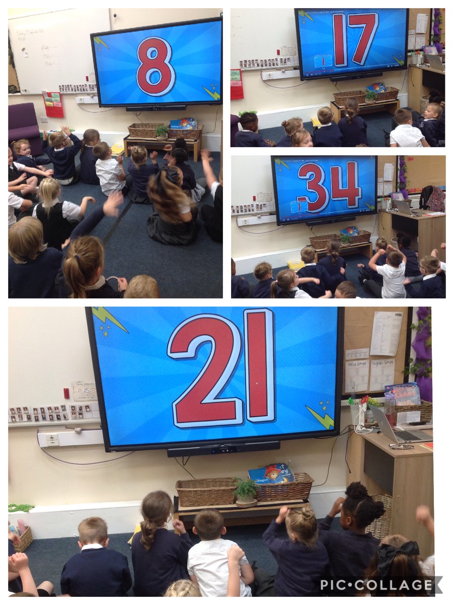 MrsCookYear1's tweet photo. We've been kicking off our maths learning by counting forwards, to and across 100. We enjoyed some active maths to develop our counting fluency #TheMillMaths https://t.co/86K0eo40Fn
