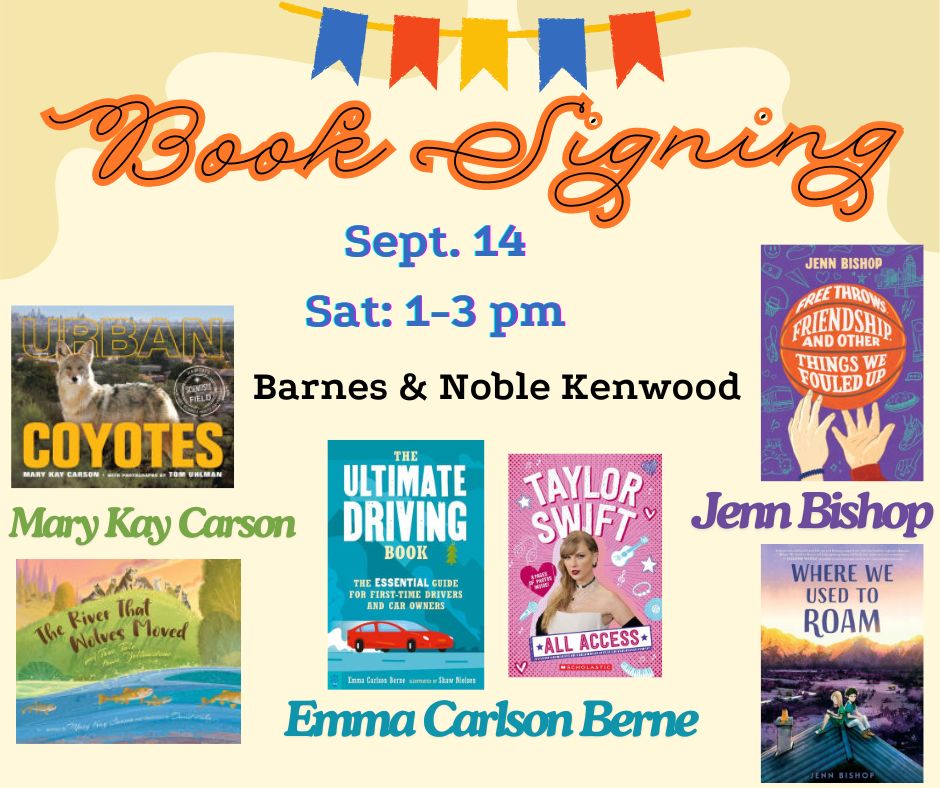 Looking forward to signing books <a href="/emmacberne/">Emma Carlson Berne</a> and <a href="/buffalojenn/">Jenn Bishop is leaving X</a> at <a href="/bnkenwoodoh/">bnkenwoodoh</a> on Saturday!