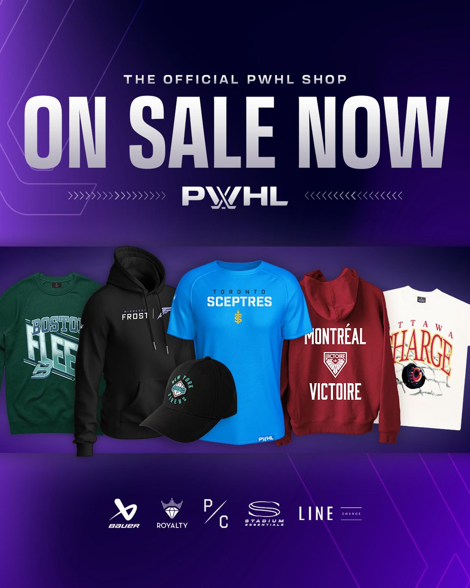 Only the best for the best 😄

Rep your new team looks with all-new gear.
🛍️ shop.thepwhl.com