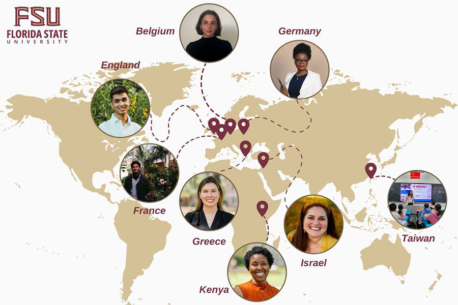 FSUartssciences's tweet photo. Congrats to Samuel Granoff and Danielle Wirsansky, two @FSUartssciences doctoral students, on being selected for the prestigious @FulbrightPrgrm! Read about their exciting research and travel plans that will take them to Paris and Jerusalem ๐ https://t.co/eJPWzI2O4e. #FSUGlobal https://t.co/u20t6ci420