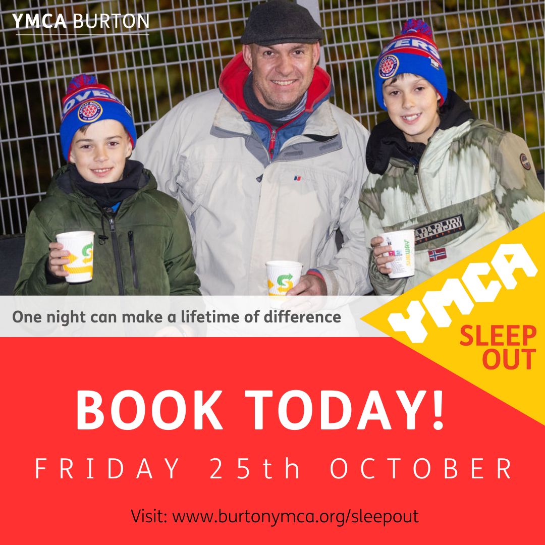 Tickets are now available for this years Sleepout!

Join us on FRIDAY 25th OCTOBER

Visit our website on: burtonymca.org/sleepout to get your ticket!

#YMCA #YMCABurton #YMCASleepout2024