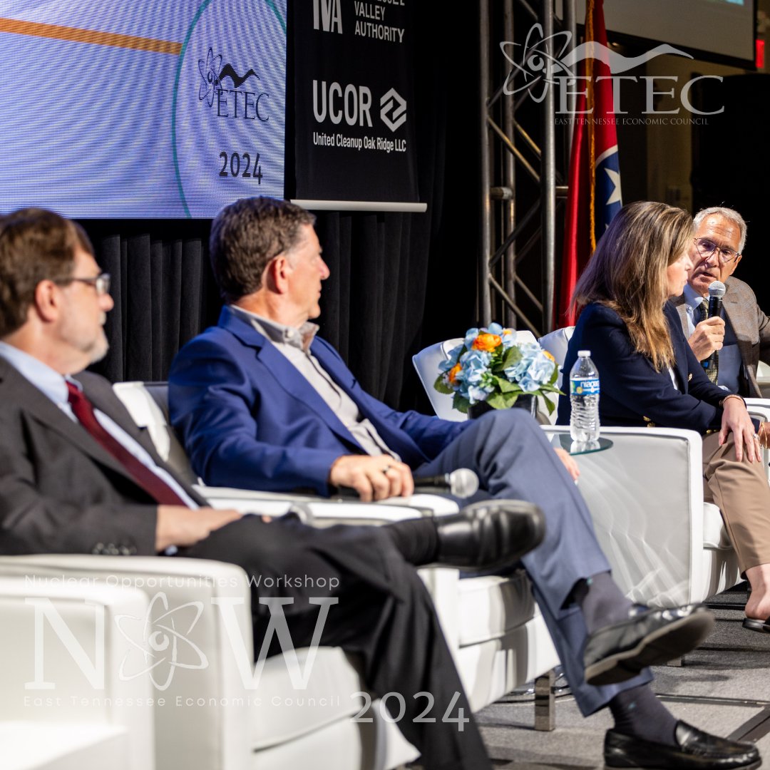 ETEC_tn's tweet photo. #NOWMemoriesMonday: NOW's second Atomic Insights session was the Pathway to Deployment with Jeff Lyash, @TVAnews; Maria Korsnick, @NEI; Stephen Streiffer, @ORNL; &amp; moderator Jeff Smith, UT System. #ETECNOW #ETECNOW2024 #NOW2024  #NuclearIsHere #NuclearDevelopment  #NuclearMatters https://t.co/nKuKth2hpY