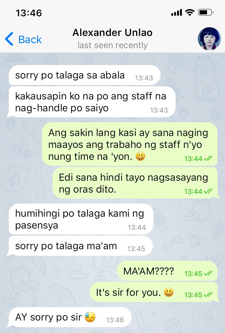 customer service
— a #2min mini au

anong gagawin mo kung ang binili mong sapatos ay pareho pa lang kaliwa?