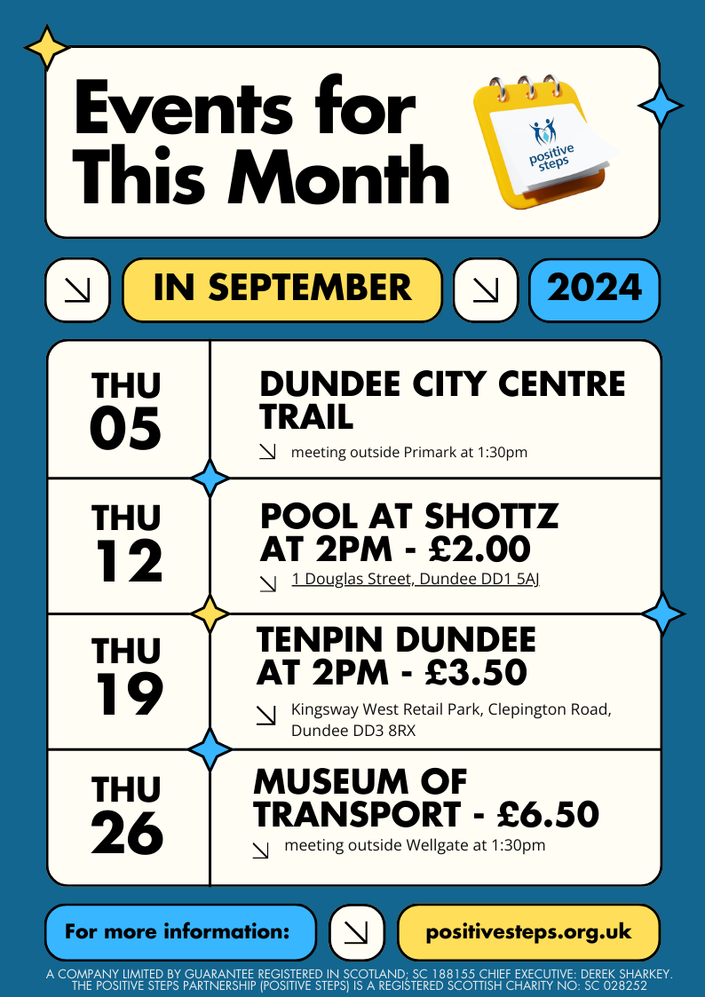 PositivSteps's tweet photo. This week's activities include play a game or two of pool at Shottz.  This is open to all Positive Services Service Users. If you're interested in attending, please speak with your project worker. https://t.co/FAVXNo9dLC