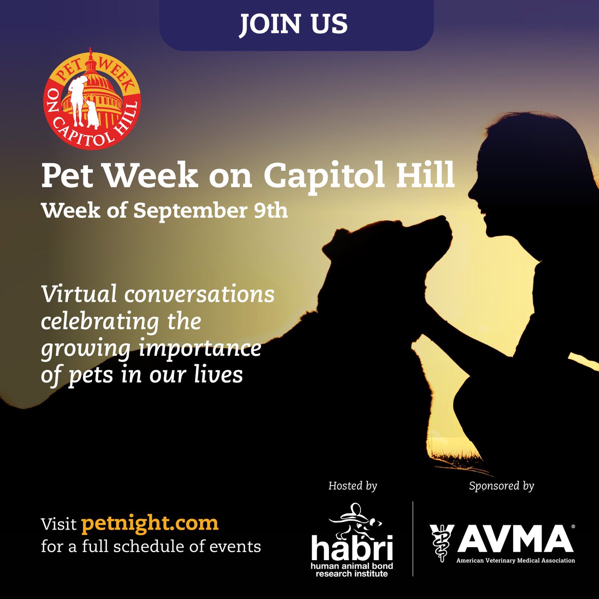 AVMA-CAN (@avmacan) on Twitter photo It’s #PetWeekonCapitolHill! The <a href="/AVMAvets/">AVMA (American Veterinary Medical Association)</a> invites you to join us all week to celebrate the importance of pet ownership for human health & wellbeing. This week raises awareness of policies that can strengthen the human-animal bond & create a more pet-friendly society. 1/2 It’s #PetWeekonCapitolHill! The <a href="/AVMAvets/">AVMA (American Veterinary Medical Association)</a> invites you to join us all week to celebrate the importance of pet ownership for human health & wellbeing. This week raises awareness of policies that can strengthen the human-animal bond & create a more pet-friendly society. 1/2