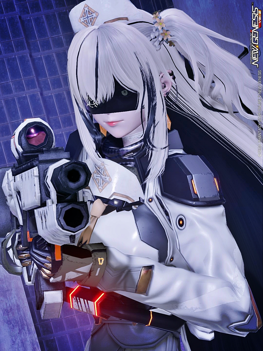 衛生兵風コーデ（白）②
#PSO2NGS_SS #PSO2NGS 
#メンテの日じゃないけどssを貼る