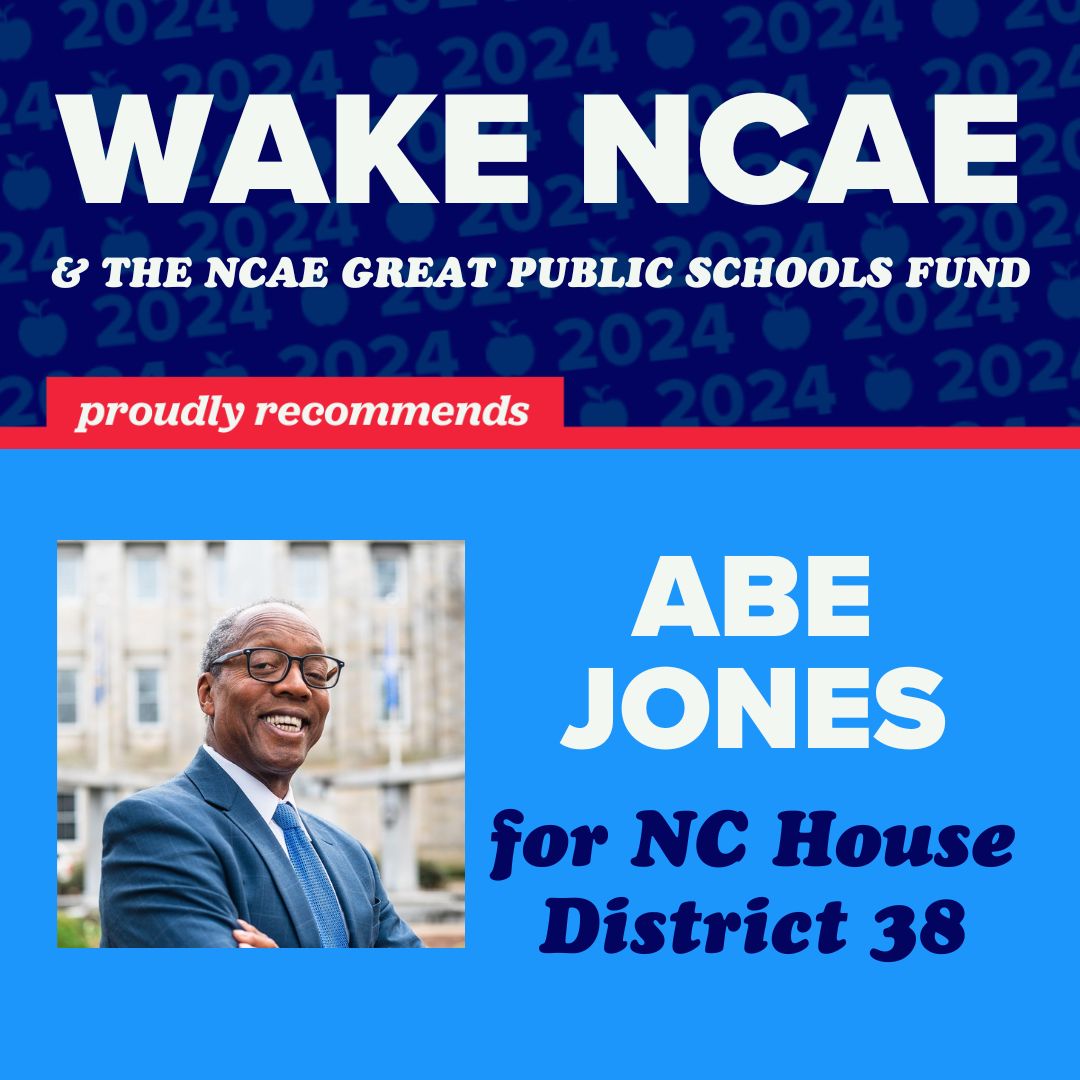 🍎ENDORSED CANDIDATE SPOTLIGHT🍎 
Wake NCAE is proud to endorse Abe Jones for NC House District 38, which covers most of Downtown Raleigh and parts of southeast Raleigh. Abe is a proud product of public schools and the son of an educator.
#nced 
(1/2)