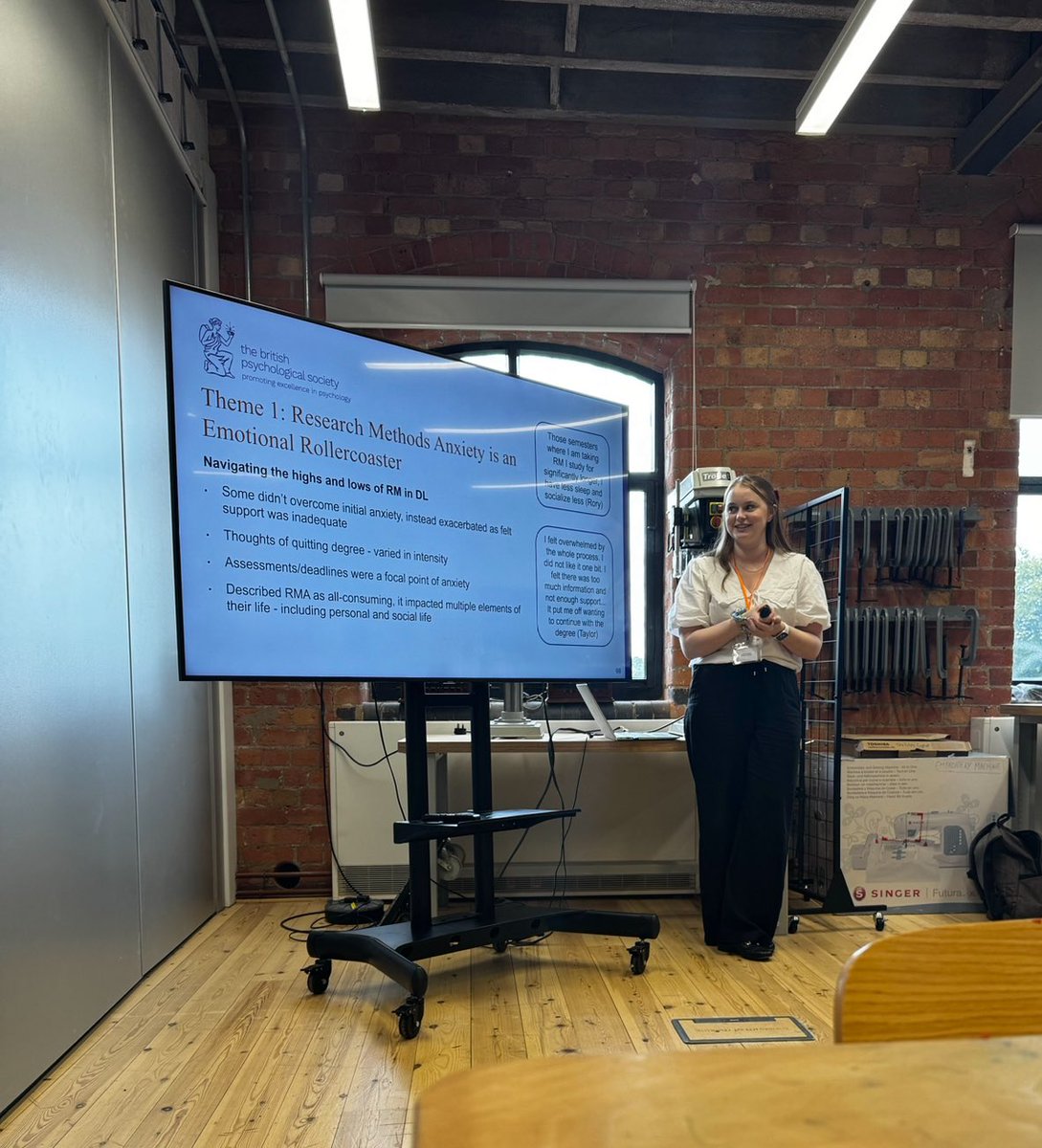 Gemma Wood (she/her) (@gemmawood00) on Twitter photo Really enjoyed presenting my dissertation on research methods anxiety this morning! 💜 #BPSMIDS24 <a href="/BPSWestMids/">BPS West Midlands</a> <a href="/BPSEastMids/">BPS East Midlands</a> Really enjoyed presenting my dissertation on research methods anxiety this morning! 💜 #BPSMIDS24 <a href="/BPSWestMids/">BPS West Midlands</a> <a href="/BPSEastMids/">BPS East Midlands</a>