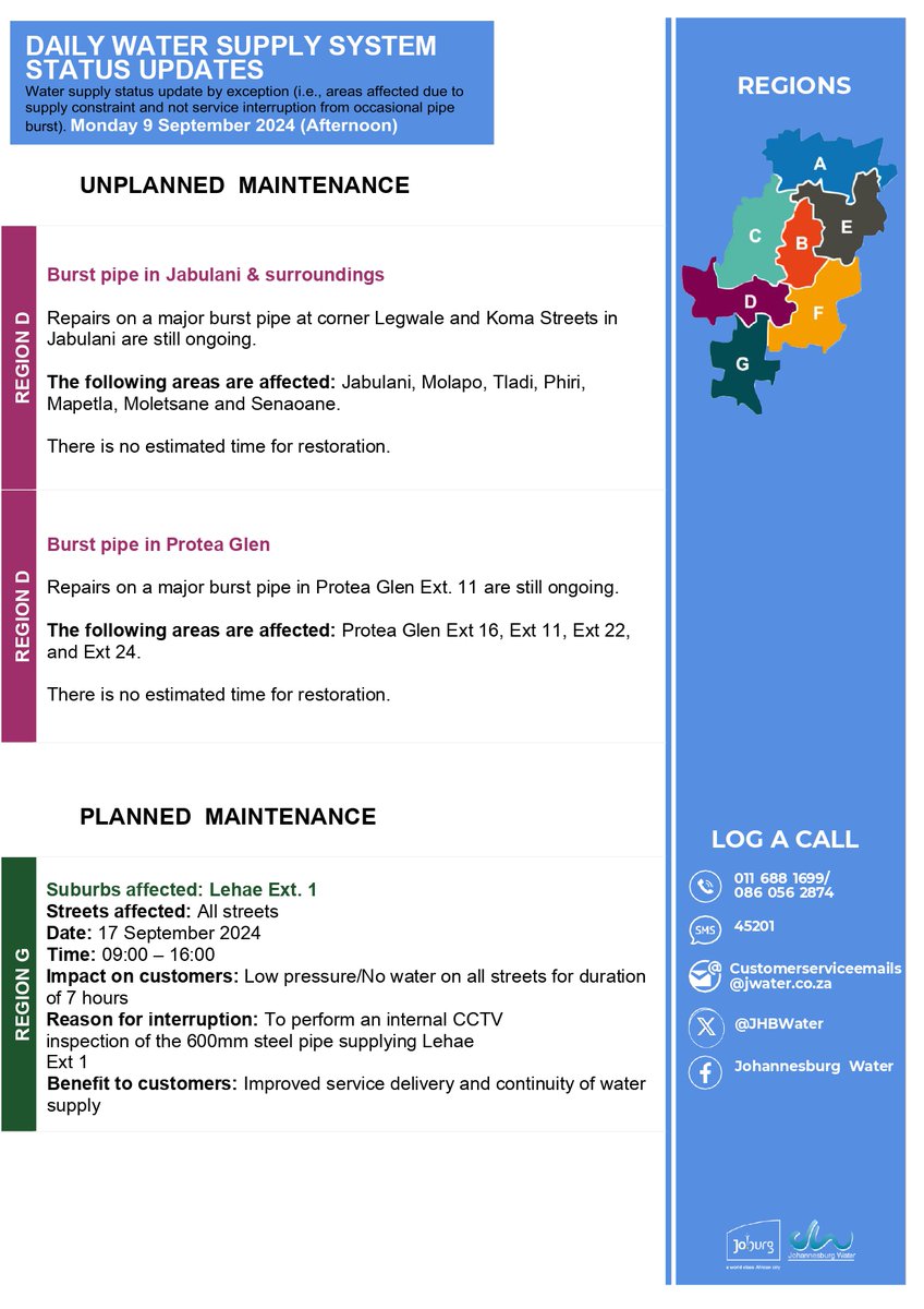 Johannesburg Water tweet media