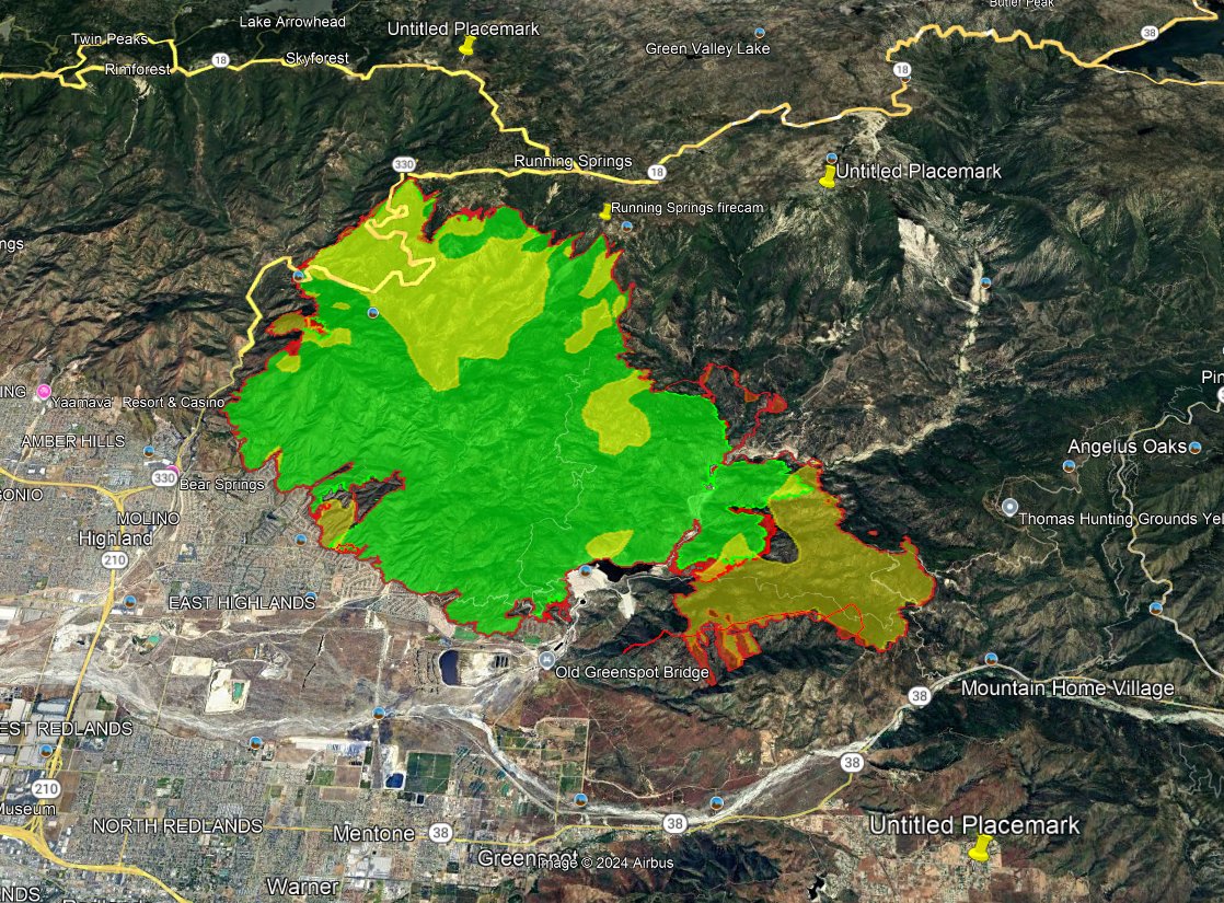 engineco16's tweet photo. #LineFire 21051.45 acres. Updated map from last nights IR mapping flight. https://t.co/oM9TqcRkzK