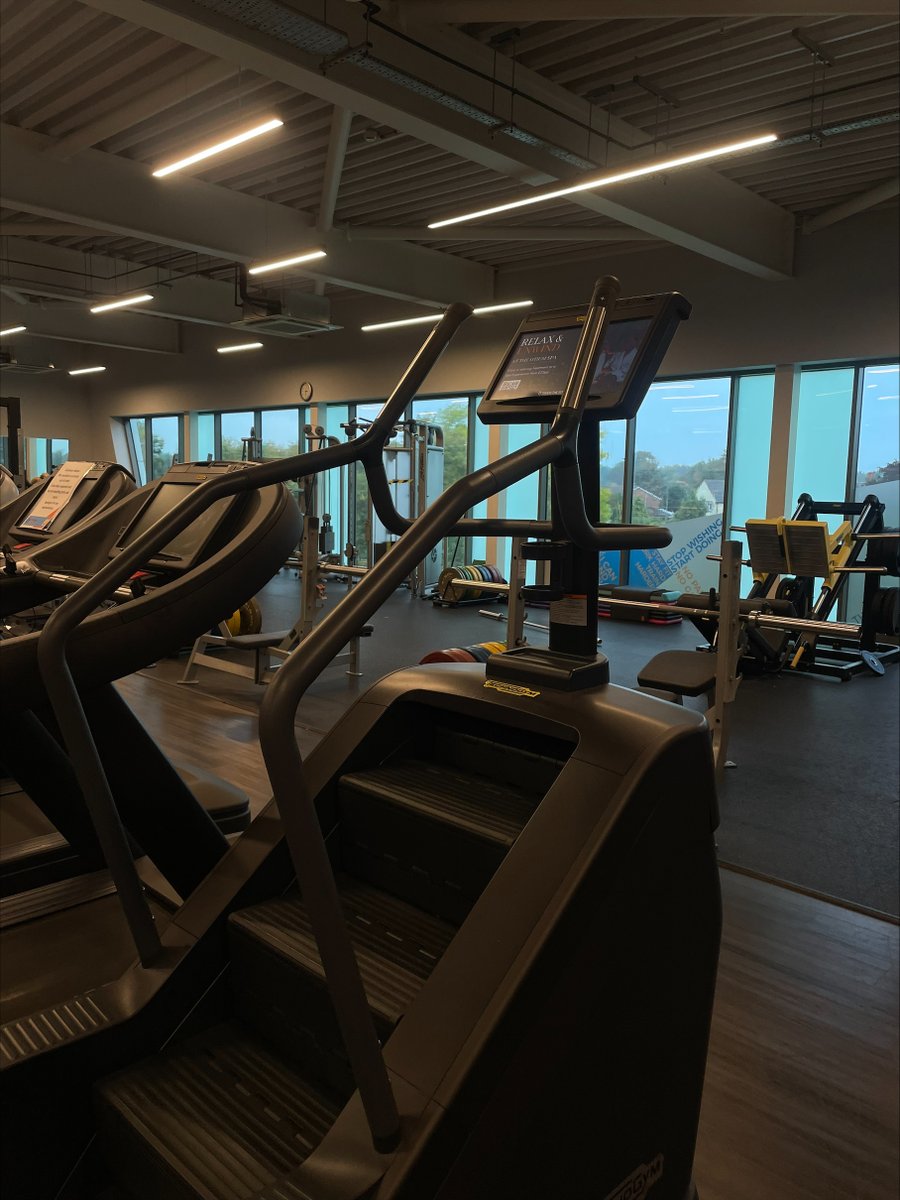 Back on the grind! The stair master is ready to take you higher - literally.🏋️🔥