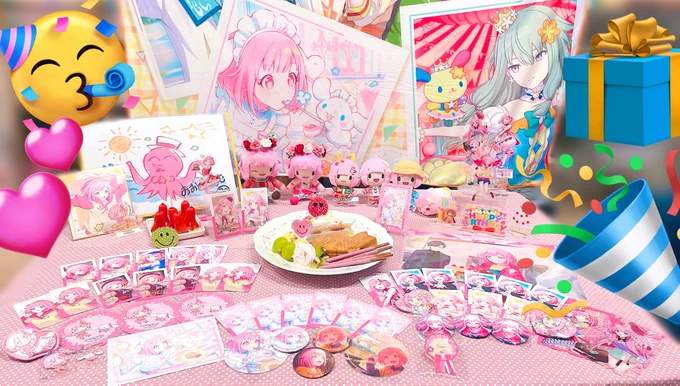 えむちゃんお誕生日おめでとう〜〜〜〜!!!!(滑り込み)
えむちゃんのニコニコ笑顔が大好きだ〜〜〜〜😂😂🩷🩷🩷
 #鳳えむ誕生祭2024 