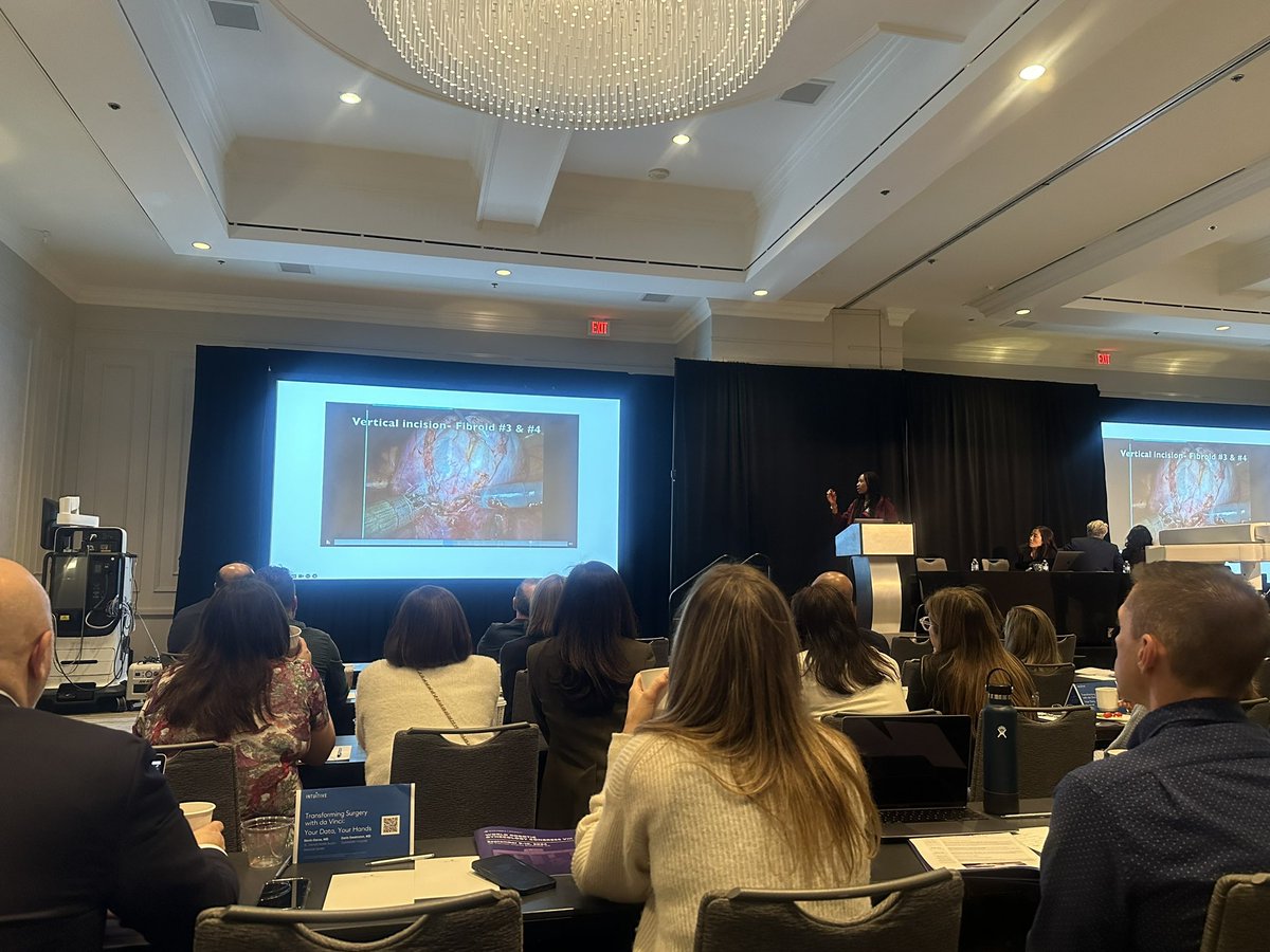 Coming back from the break with a masterclass on complex myomectomy by <a href="/sandralaveaux/">Sandra</a>,  <a href="/drchetnaarora/">Chetna Arora, MD, FACOG</a> <a href="/drjeanniekim/">Jin Hee Jeannie Kim</a>, and Dr. Darin Swainston. #WRGC2024 <a href="/arnieadvincula/">Arnold Advincula</a>