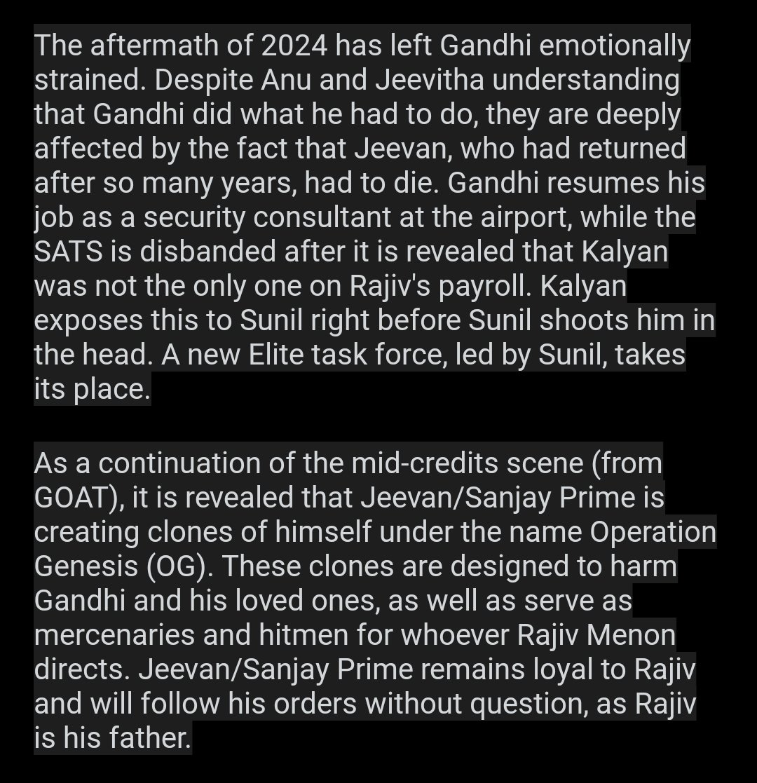 vaitheesh413004's tweet photo. #TheGOATvsOG Fan theory 😳🤯

Novv @vp_offl Eppadiyathu Thalapathy ahh Convince panni itha vachu part 2 eduthuru naa😭😭🔥

#TheGOATBlockBuster https://t.co/BZnyW6sT8M