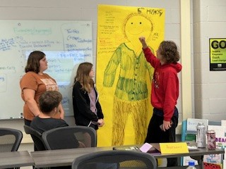 caps_washington's tweet photo. Teaching Careers is back, with 38 future teachers spending the first few weeks of school reflecting on Effective Teaching. Students worked in groups to design model teachers and present the skills needed to be an effective teacher! #FRCC #BlueJayPride #EdRising #growyourown https://t.co/wUnDfWrp3h