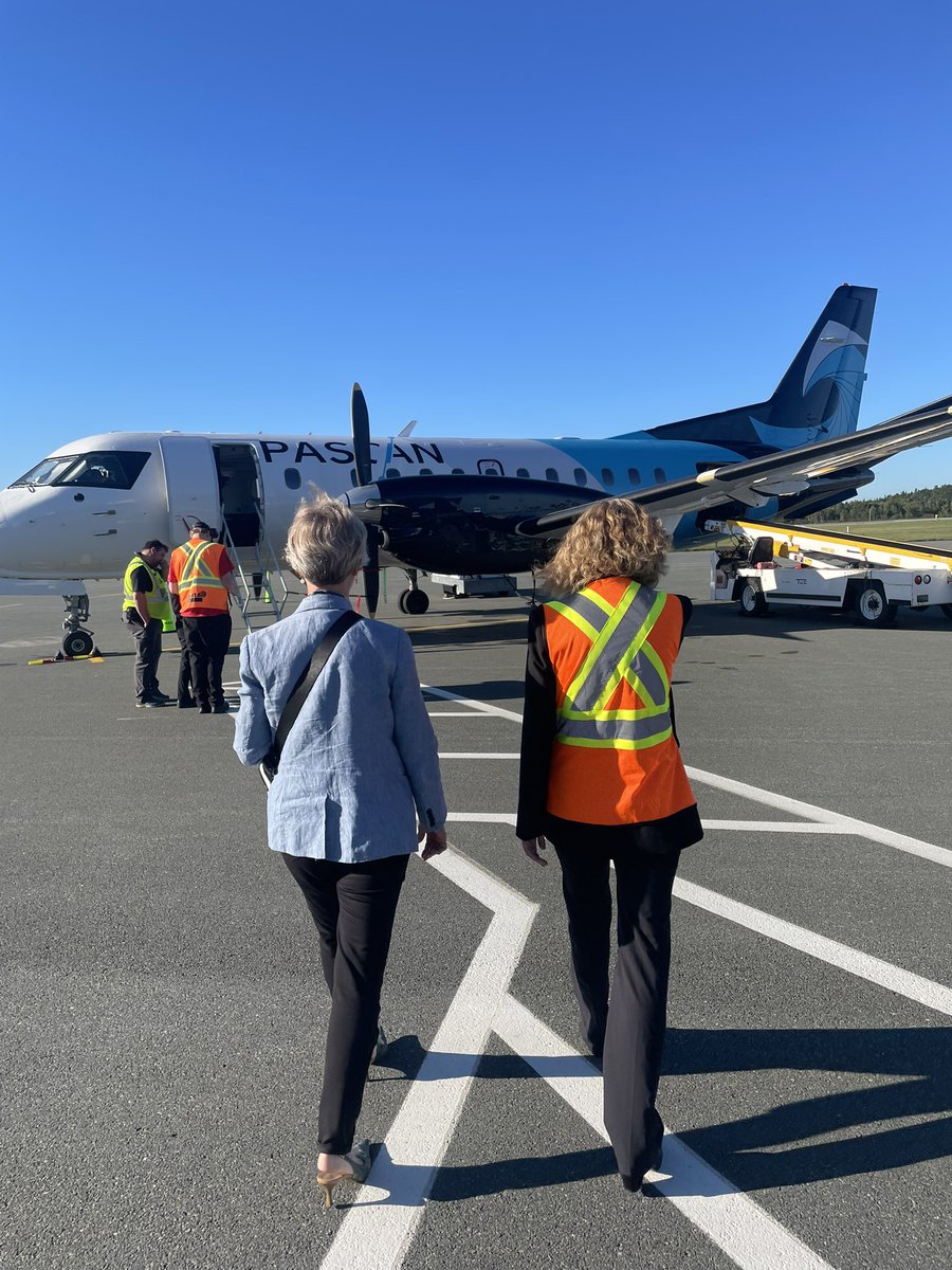 Here we go!! ✈️

Pascan’s first flight out of @YSJSaintJohn to Halifax.