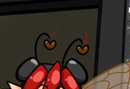 D00dle_arts's tweet photo. My favroite thing about how I draw myself is that my little hearts on my antennae don't actually touch. They just float and bounce around~! https://t.co/UZ1Sqnp8gR