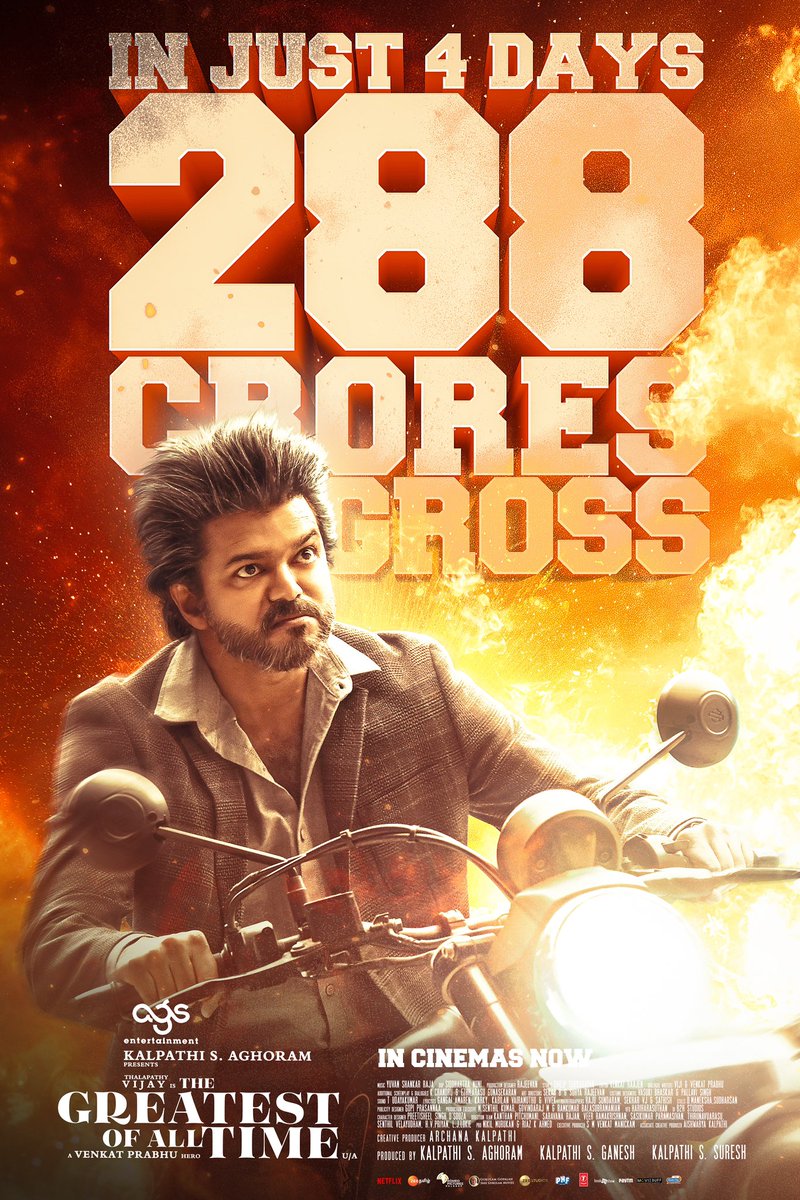 Archana Kalpathi (@archanakalpathi) on Twitter photo Just another weekend at the box office
A total #ThalapathyTakeover ๐ฅ๐ฅ <a href="/actorvijay/">Vijay</a> Sir <a href="/Ags_production/">AGS Entertainment</a> <a href="/vp_offl/">venkat prabhu</a> <a href="/aishkalpathi/">Aishwarya Kalpathi</a> #TheGreatestOfAllTimeโ #GOAT Just another weekend at the box office
A total #ThalapathyTakeover ๐ฅ๐ฅ <a href="/actorvijay/">Vijay</a> Sir <a href="/Ags_production/">AGS Entertainment</a> <a href="/vp_offl/">venkat prabhu</a> <a href="/aishkalpathi/">Aishwarya Kalpathi</a> #TheGreatestOfAllTimeโ #GOAT