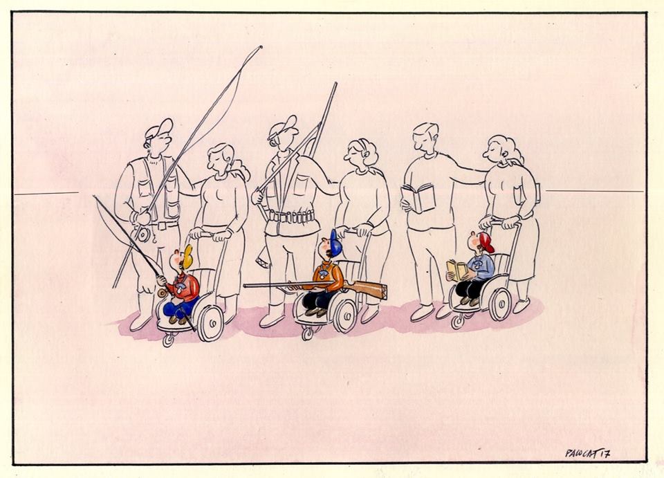 Mi viñeta.
El ejemplo de los padres.