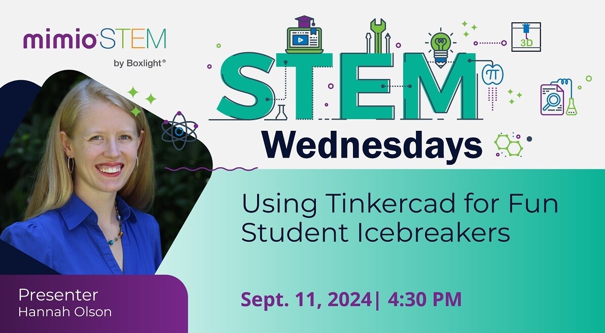 Join Hannah’s interactive #Tinkercad session to explore fun 3D modeling activities that will engage your students! Register now and get started with creative design: hubs.la/Q02P6yx50

#STEMWenesdays #STEMeducation #HandsOnLearning #TeacherResources <a href="/boxlightinc/">BOXLIGHT</a>