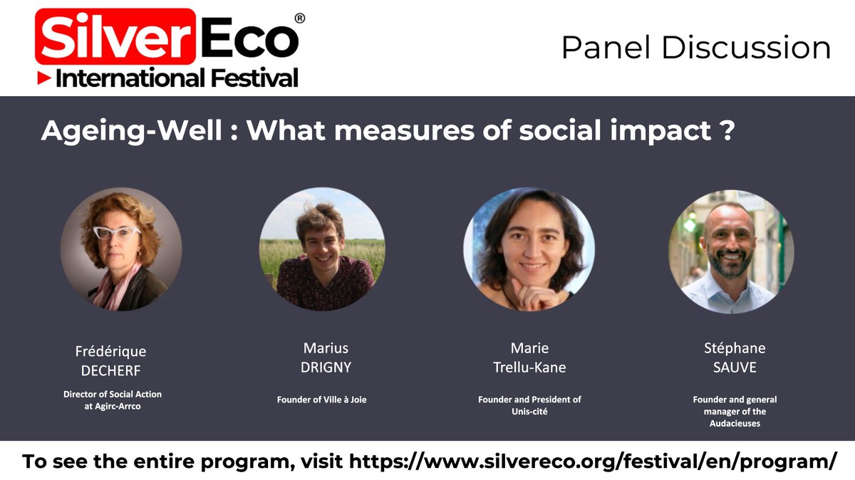 SilverEco.org/en (@silvereco_en) on Twitter photo “#AgeingWell : What measures of social impact ? ”, a panel discussion with <a href="/AgircArrco/">Agirc-Arrco</a> , <a href="/LaVilleaJoie/">La Ville à Joie</a> , @uniscite and #LesAudacieux at the #SilverEco & #AgeingWell International Festival 2024!
Edit your B2B pass:
silvereco.org/pass/subscribe… “#AgeingWell : What measures of social impact ? ”, a panel discussion with <a href="/AgircArrco/">Agirc-Arrco</a> , <a href="/LaVilleaJoie/">La Ville à Joie</a> , @uniscite and #LesAudacieux at the #SilverEco & #AgeingWell International Festival 2024!
Edit your B2B pass:
silvereco.org/pass/subscribe…