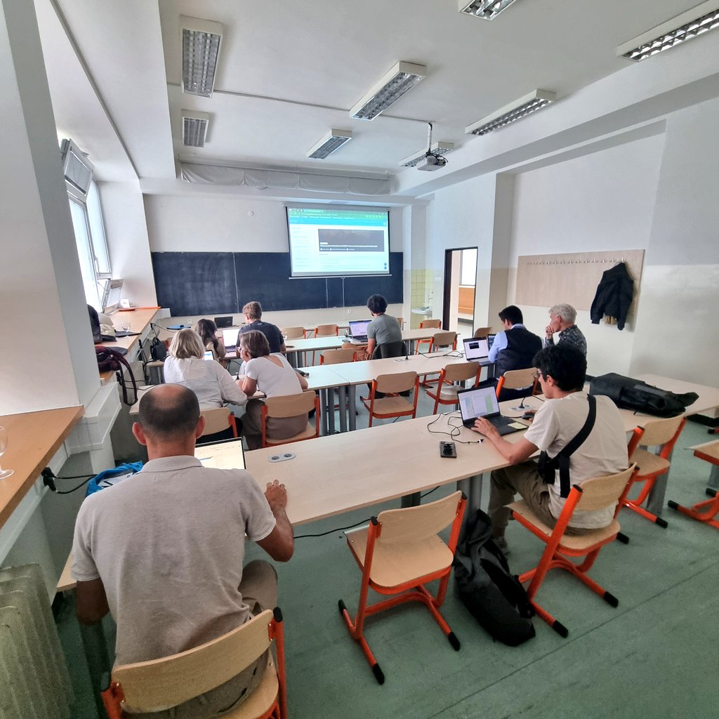 Happening now at #qgisuc24 in Bratislava: <a href="/WAPlugin/">WAPlugin</a> workshop. Participants download #WaPOR #opendata and calculate irrigation performance and #waterproductivity indicators in #QGIS. Not here? Follow along at <a href="/GISOCW/">GISOpenCourseWare @gisocw@fosstodon.org</a>: courses.gisopencourseware.org/course/view.ph…
<a href="/ihedelft/">IHE Delft 💧 Institute for Water Education</a> <a href="/FAOLandWater/">FAO Land, Soil and Water</a>