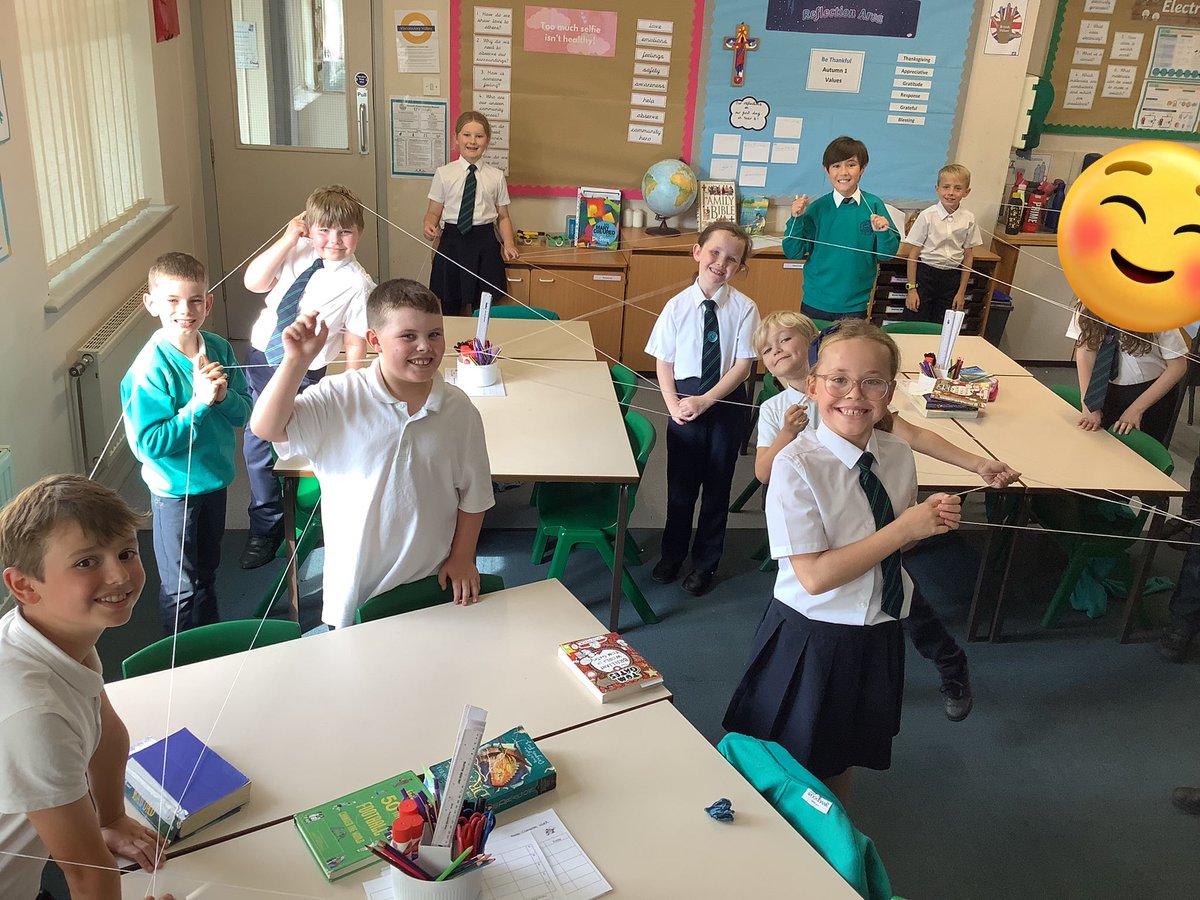 AckworthHoward's tweet image. In our computing lesson today, Year 4 learned about how to create a network in our internet topic. We used string to illustrate how networks connect around the world! #AckworthHowardComputing