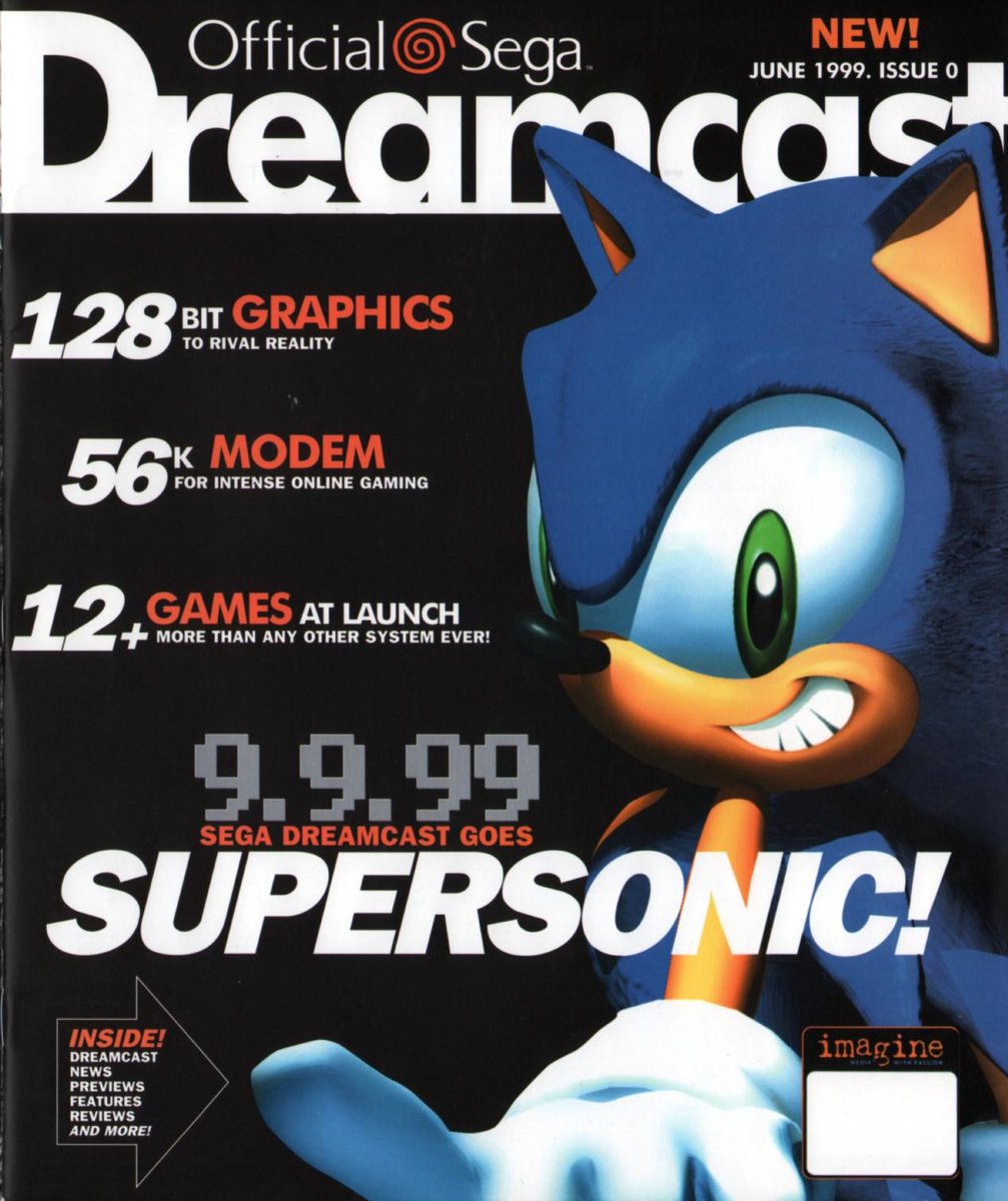 nbajambook's tweet photo. 25 years ago today: The Sega Dreamcast is released in North America on 9.9.99. #itsthinking https://t.co/4nr9fYYUxl