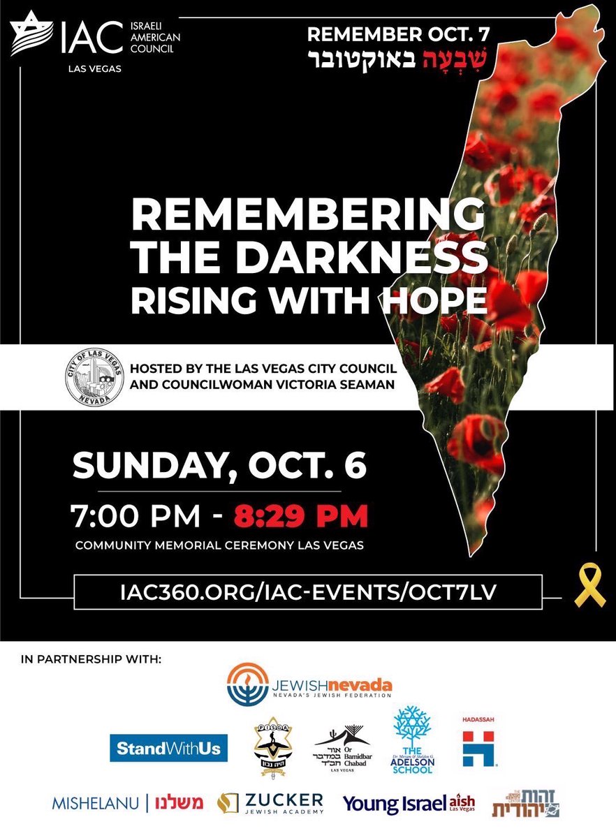 VictoriaDseaman's tweet photo. Get ready for upcoming events you won't want to miss! Please mark your calendars and join us!
#lvcouncil #lvccward2 #UpcomingEvents #SaveTheDate #JoinUs @CityOfLasVegas @IAClasvegas
#veteransmemorialcommunitycenter #breakfastbuzz #CommunityEvents #CommunityGathering #breakfastofofheroes #heroes #hope #heroesforhope #neverforget #911memorial #israel