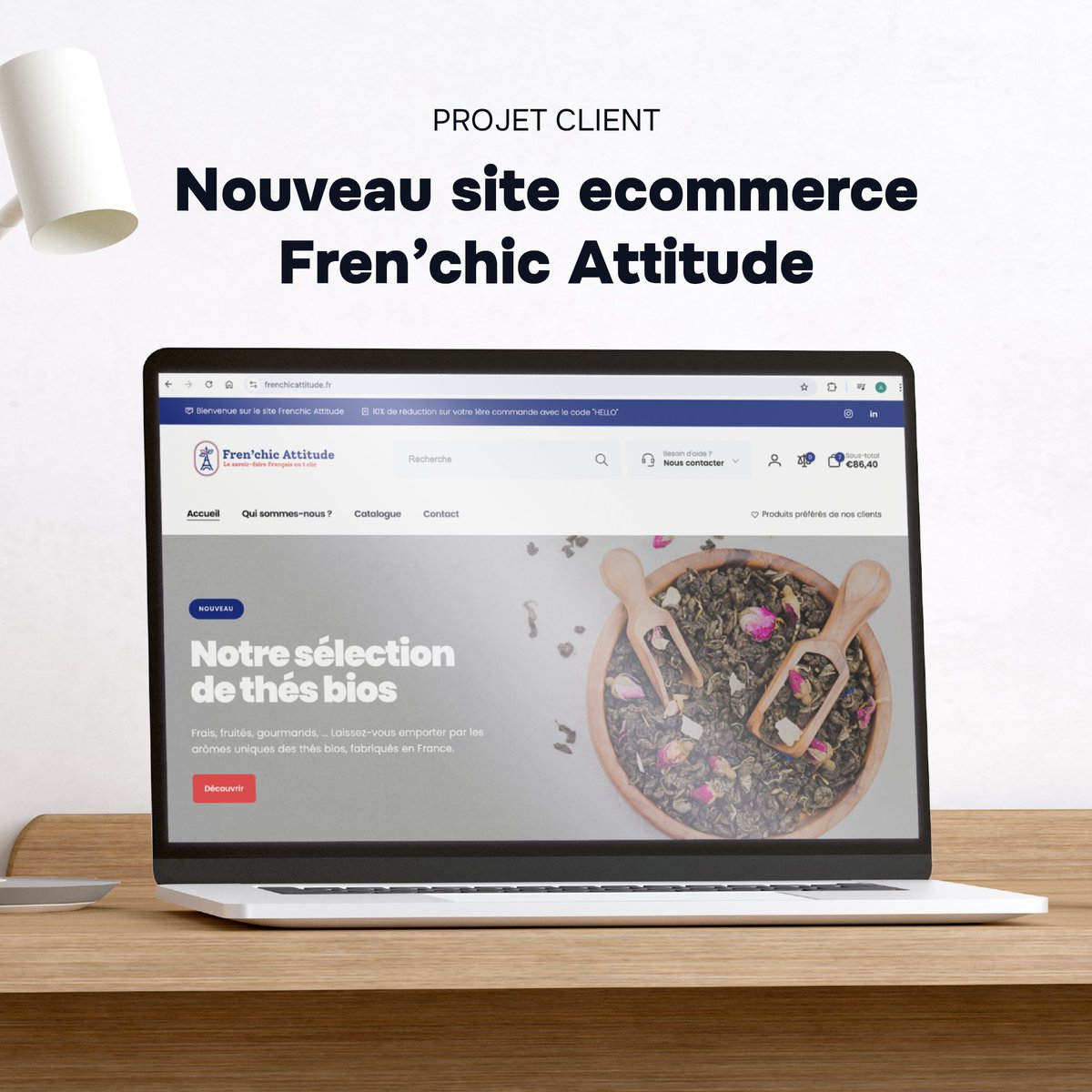 CommiumOfficiel's tweet photo. Lancement du site ecommerce de Fren'chic Attitude.
Découvrez le projet en détail sur notre site : https://t.co/9V9LSzQ2F2 
🛒 Panier avancé
🎯 Note Google de 97/100
🔍 Comparateur de produits
🏆 Programme de fidélité
🚚 Livraison en point relais https://t.co/cybBImS2Zd
