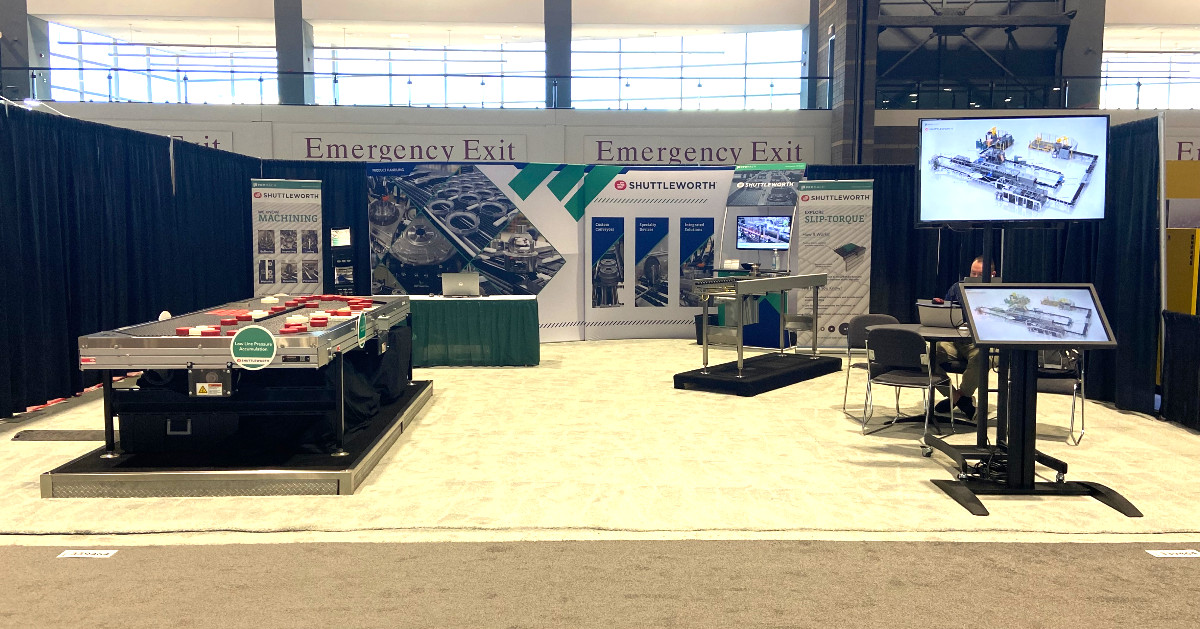 We are ready and waiting for Day 1 of #IMTS2024 to start in 15 minutes! Stop by Booth # 339464 to explore how our Slip-Torque conveyors and machines can optimize your #manufacturing processes! go.shuttleworth.com/LI-Home