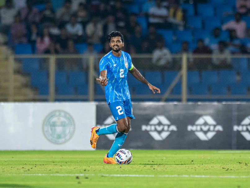 Sports_NDTV's tweet photo. Live Updates: India trail 0-1 against Syria at half-time in a must-win Intercontinental Cup 2024 match

#INDvSYR #IntercontinentalCup 

https://t.co/Xe4wIuRENd https://t.co/mva1EpZkMo