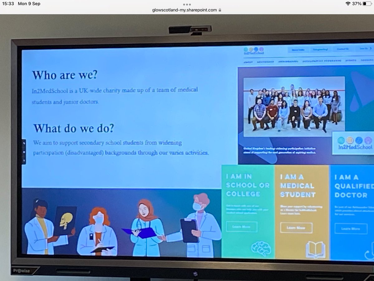 Fantastic input from in2medschool.  Session 1- Applying to Medicine. Session 2- Health Sector careers 👨‍⚕️ 👩‍⚕️ 🚑